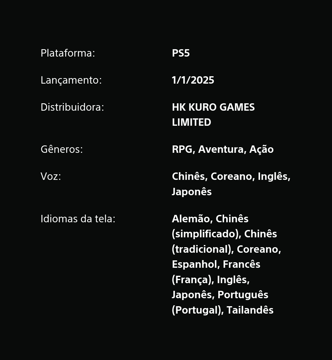 Lord2001wuwa's tweet photo. Galerinha então, estava dando uma vasculhada na página do wuthering waves no ps5 e acabo me deparando com isso, tem literalmente todas as legendas a baixo e o nosso PT está português de Portugal 👀👀👀 mano será que vai ser de Portugal as legendas ou do Brasil!?? TOTALMENTE PREOCUPANTE ISSO AI!!! 😫😫😫😫

#WutheringWaves
#WutheringWavesBR
#Playstation