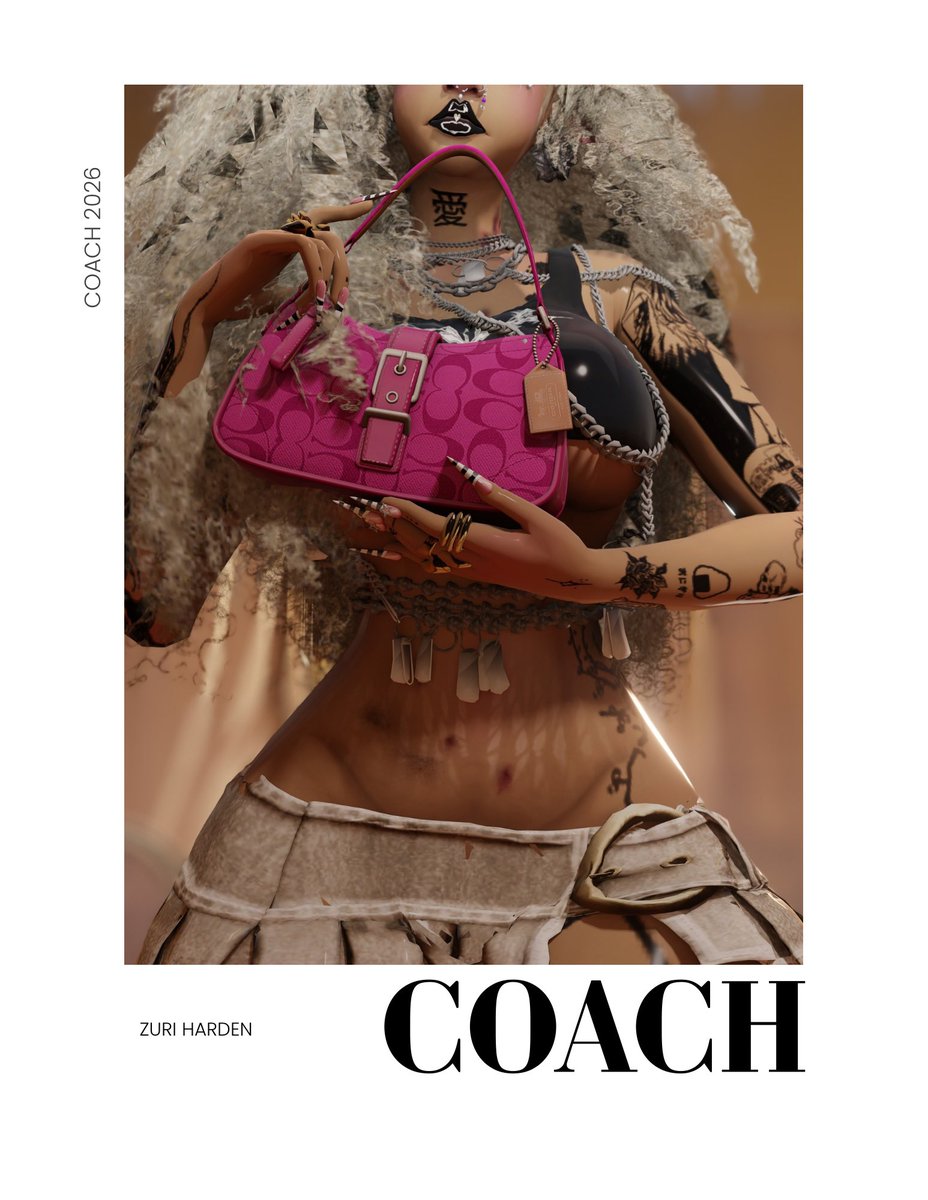 SimmerDolll's tweet photo. Favorite render I’ve done so far that I had to use it for Zuri’s coach ad 🙂‍↕️ https://t.co/jGvMEewhld