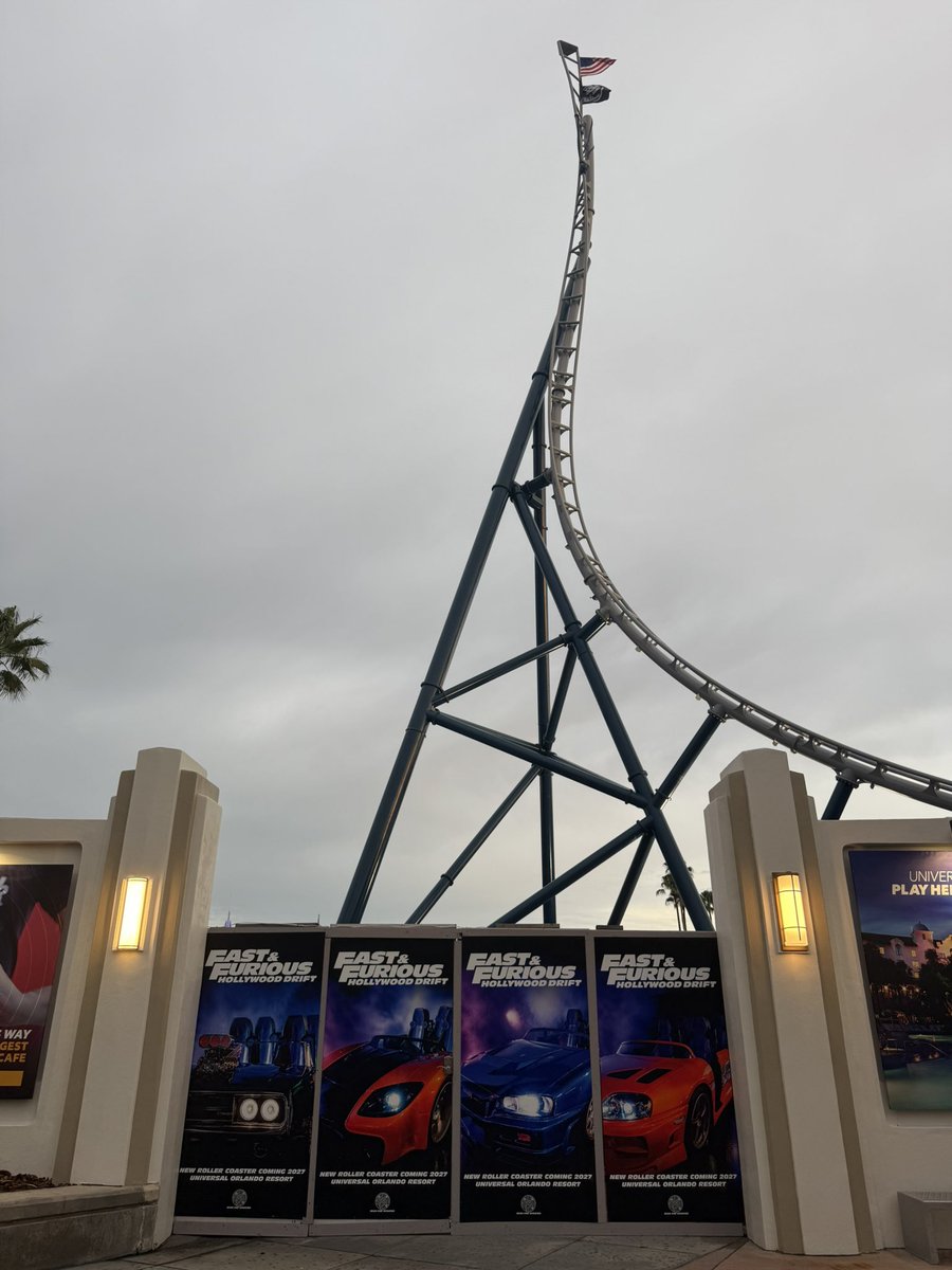 SpeculationMatt's tweet photo. Car posters for Fast &amp; Furious: Hollywood Drift have recently been placed in front of the spike! @UniversalORL https://t.co/osqwDbxkCE