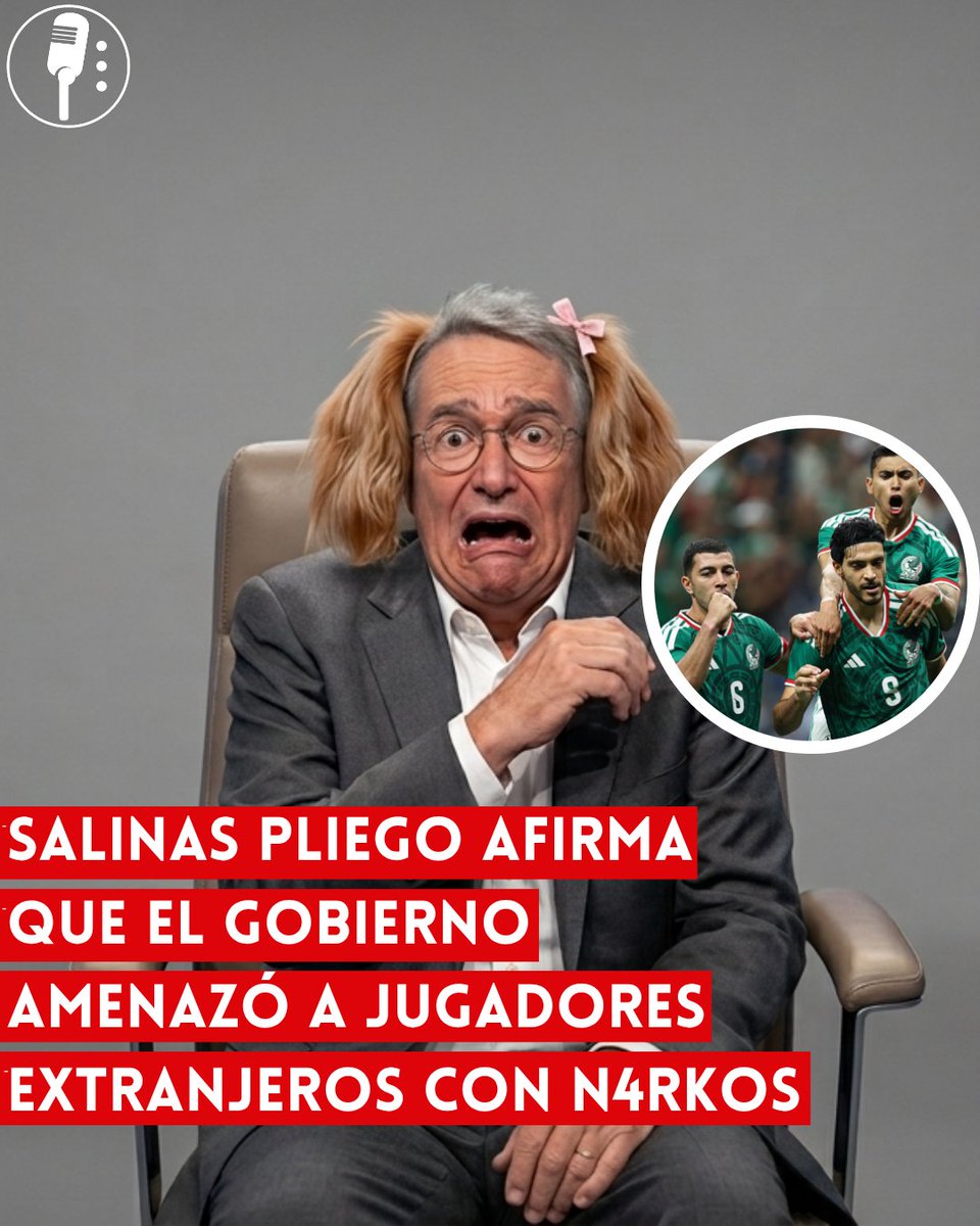 YosoyPedrero's tweet photo. 🚨OJO: SALINAS PLIEGO AFIRMA QUE EL GOBIERNO AMENAZÓ A JUGADORES EXTRANJEROS CON NARCOS

Ricardo Salinas Pliego aseguró que el gobierno mexicano habría estado detrás de presuntas amenazas contra jugadores extranjeros, en el contexto del reciente partido entre México y Ecuador. Sus declaraciones surgen luego de versiones difundidas por el medio “La Derecha Diario”, que cuestionó el resultado deportivo.

Sin presentar pruebas, el también dueño de TV Azteca retomó la narrativa de que grupos criminales habrían influido en el desempeño del equipo rival, señalando directamente a las autoridades como responsables de dichas acciones, lo que ha generado polémica y críticas en distintos sectores.

Analistas y usuarios en redes han señalado que este tipo de afirmaciones forman parte de una estrategia de desinformación que busca desacreditar tanto al gobierno como al desempeño deportivo de la selección mexicana, en un contexto donde la conversación pública se encuentra altamente polarizada.

En medio de estos señalamientos, voces cercanas al oficialismo han rechazado las acusaciones, subrayando la falta de evidencia y advirtiendo sobre el riesgo de normalizar discursos que vinculan sin sustento al Estado con el crimen organizado, especialmente en un escenario internacional como el Mundial 2026.