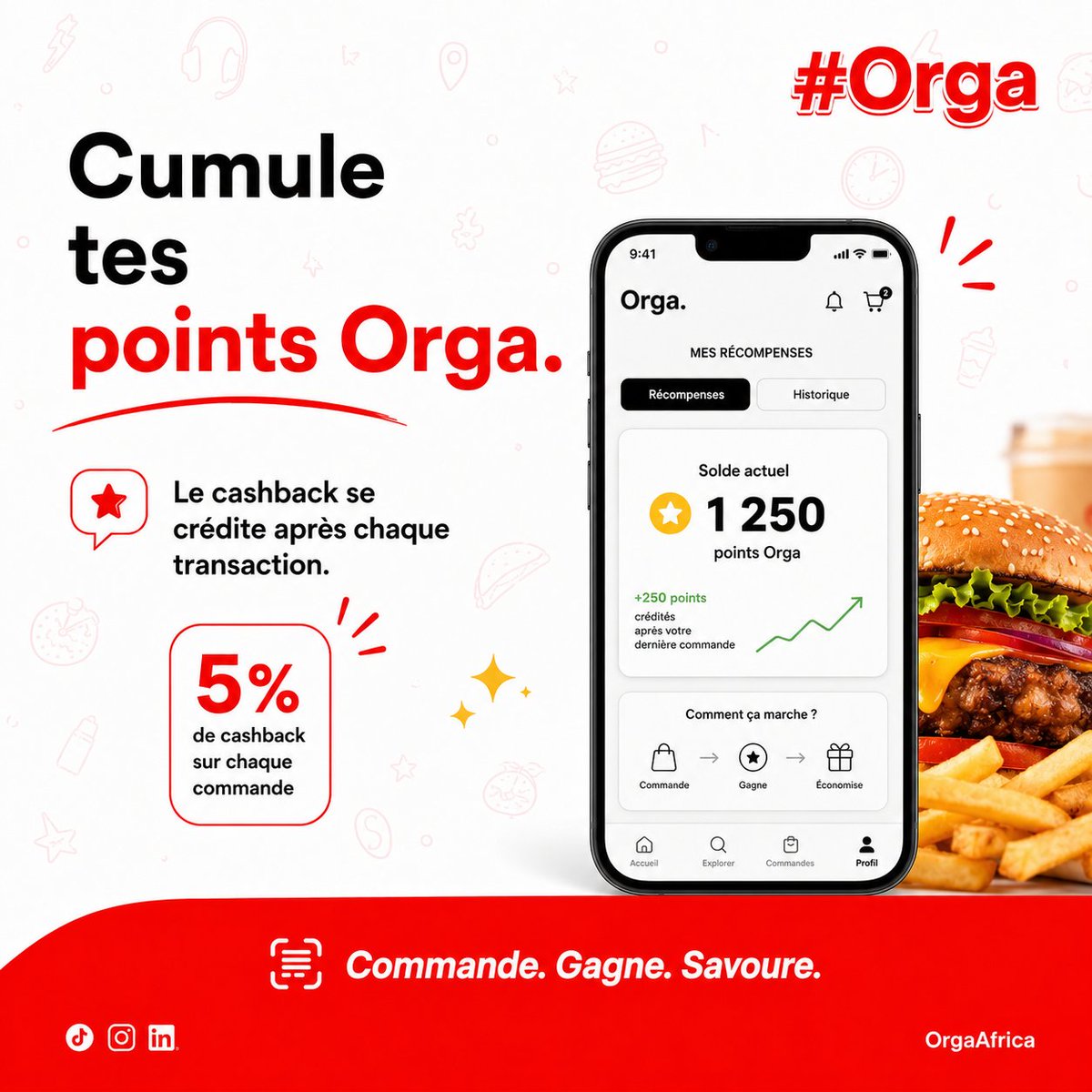 OrgaAfrica's tweet photo. Cumule tes points #Orga

Commande sur #Orga et récupère 5% de cashback après chaque transaction.
Ton prochain repas peut déjà coûter moins cher.

#OrgaAfrica #Orga https://t.co/6eNxmMeszc