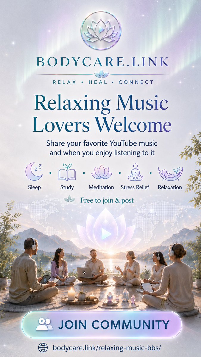d74OzK3W0xpFmXq's tweet photo. 🎵 What relaxing music do you listen to?

Join free 👇
https://t.co/5tun78k4Ln

Share your favorite YouTube music for sleep, study, meditation, or relaxation 🌿 https://t.co/Vrd9q6qiOY