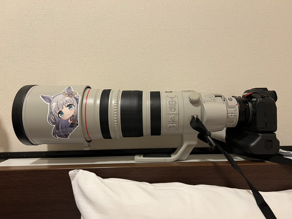 これで撮ってたら隣のEF100-400？使ってるおっちゃんにガン見されてて