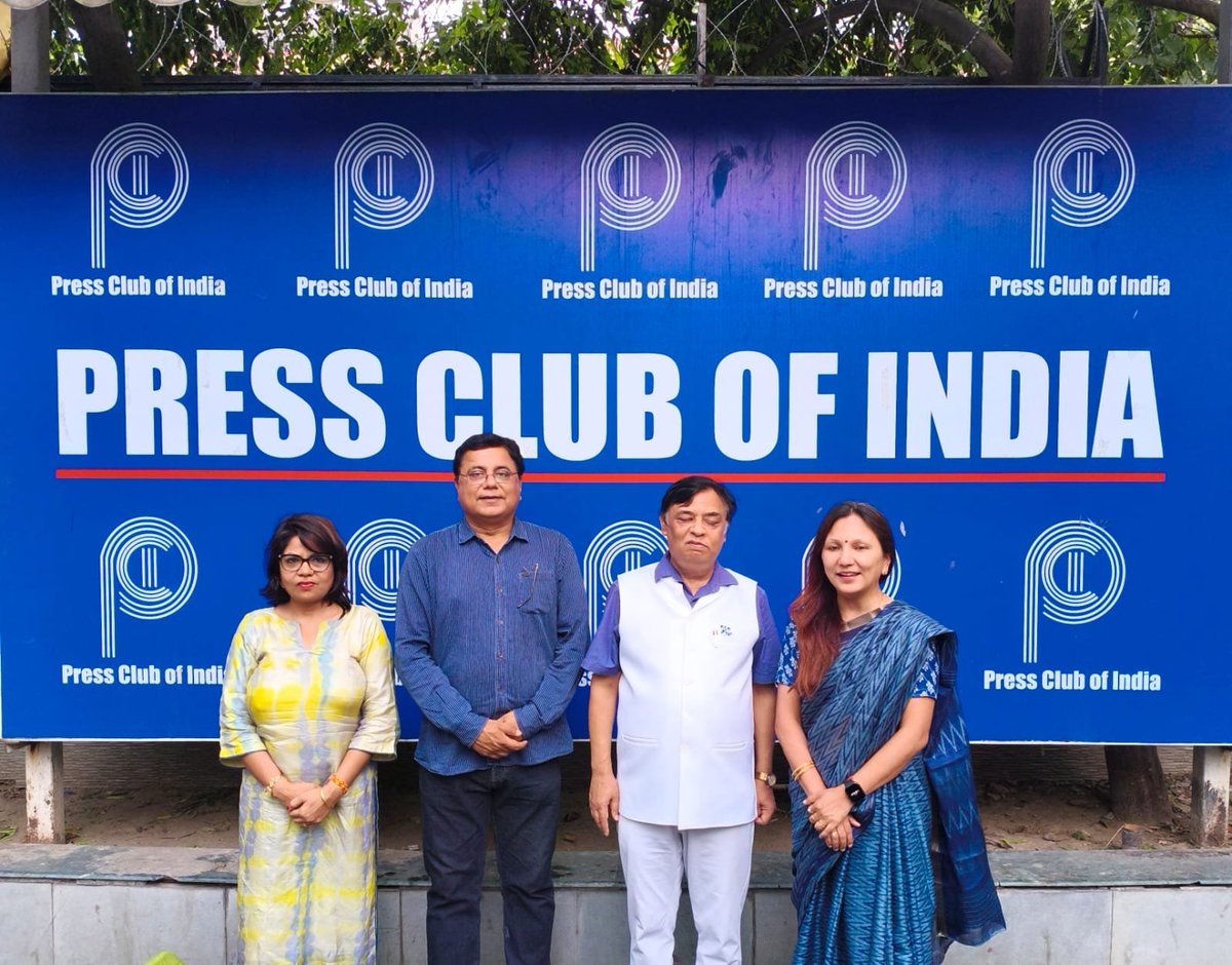 dpvajpayee's tweet photo. The newly elected AAJ EC had its first meeting today at Press Club of India, from 5 to 7 pm.Discussed the handover/takeover ceremony on 11 th July 2026 , membership drive, and other key issues.  @jnu_aao
@JNU_official_50
@SunilAmbekarM @dpradhanbjp @blsanthosh https://t.co/LRQHu1elCr