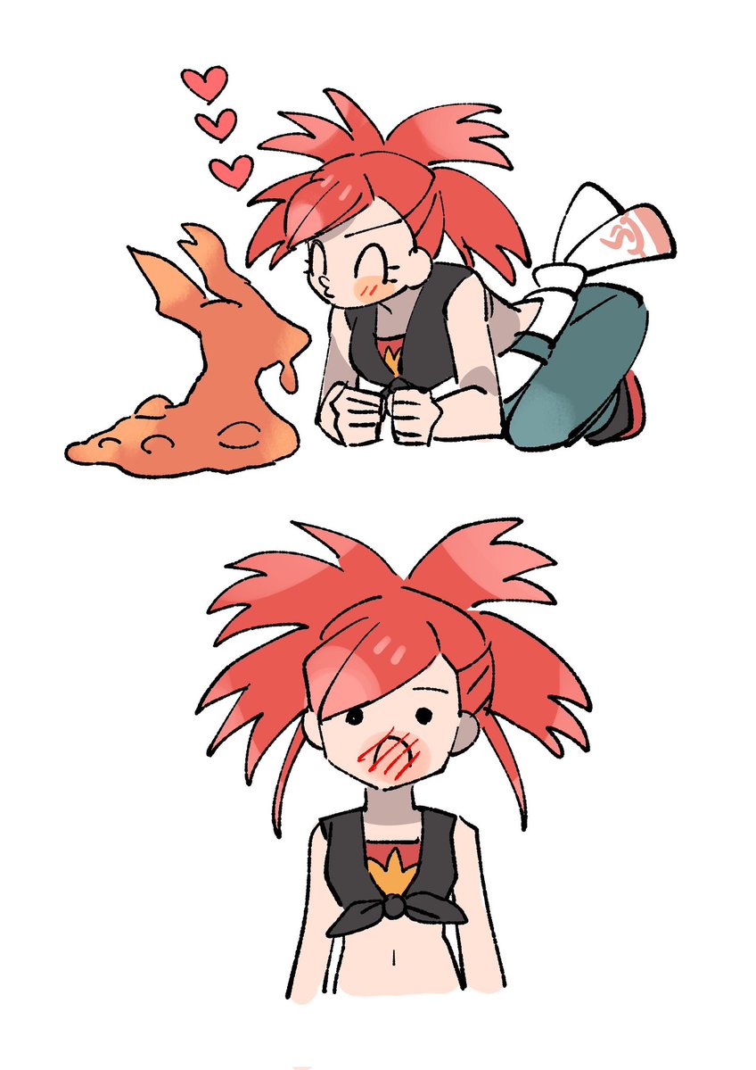 DailyFlannery's tweet photo. Don't kiss Slugma.

🎨 @anyadesu_yo https://t.co/BMIVTmjNDM