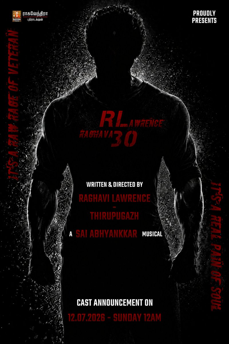 RaghaviLawrance's tweet photo. We hope this Update Brings you Not Only Shock and Surprise, This also a Excitement and Joy to all of you, @RagavendraProd No : 5 - @offl_Lawrence 30 is Written and Directed By Our @RaghaviLawrance and @DirectortPugazh... https://t.co/rQAeJ7jaKM