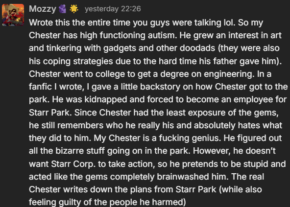 mozzy_mosbourne's tweet photo. Some lore I wrote about him in a Magma yesterday 🧵
1/3 https://t.co/N4pVICPem2