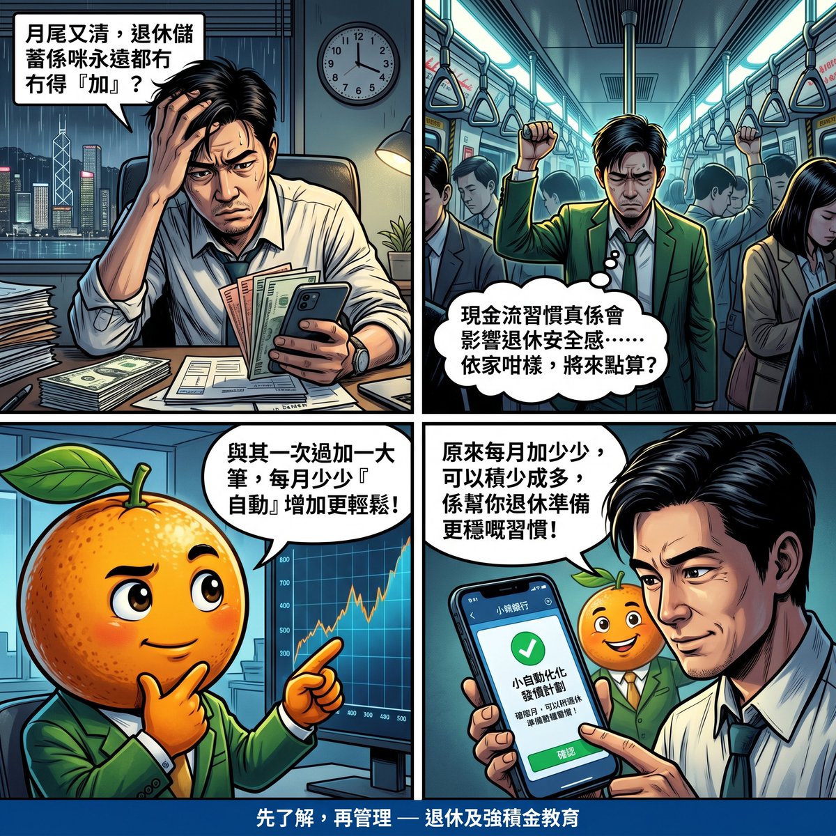 mpf2easy's tweet photo. 每月加少少儲蓄，點樣幫你退休準備更穩
現金流習慣會影響退休安全感
先睇清缺口，再做好管理。
#MPF2easy #強積金 #MPF https://t.co/VJOAFnM0iP