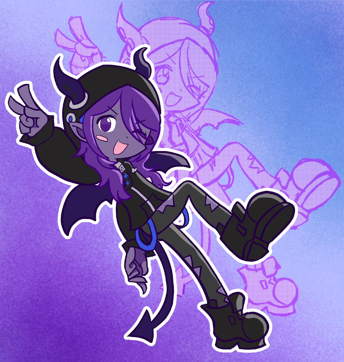 irregularnation's tweet photo. revenge for @voltaixes ! tried out the puyo style https://t.co/KFGcPDnb2a
