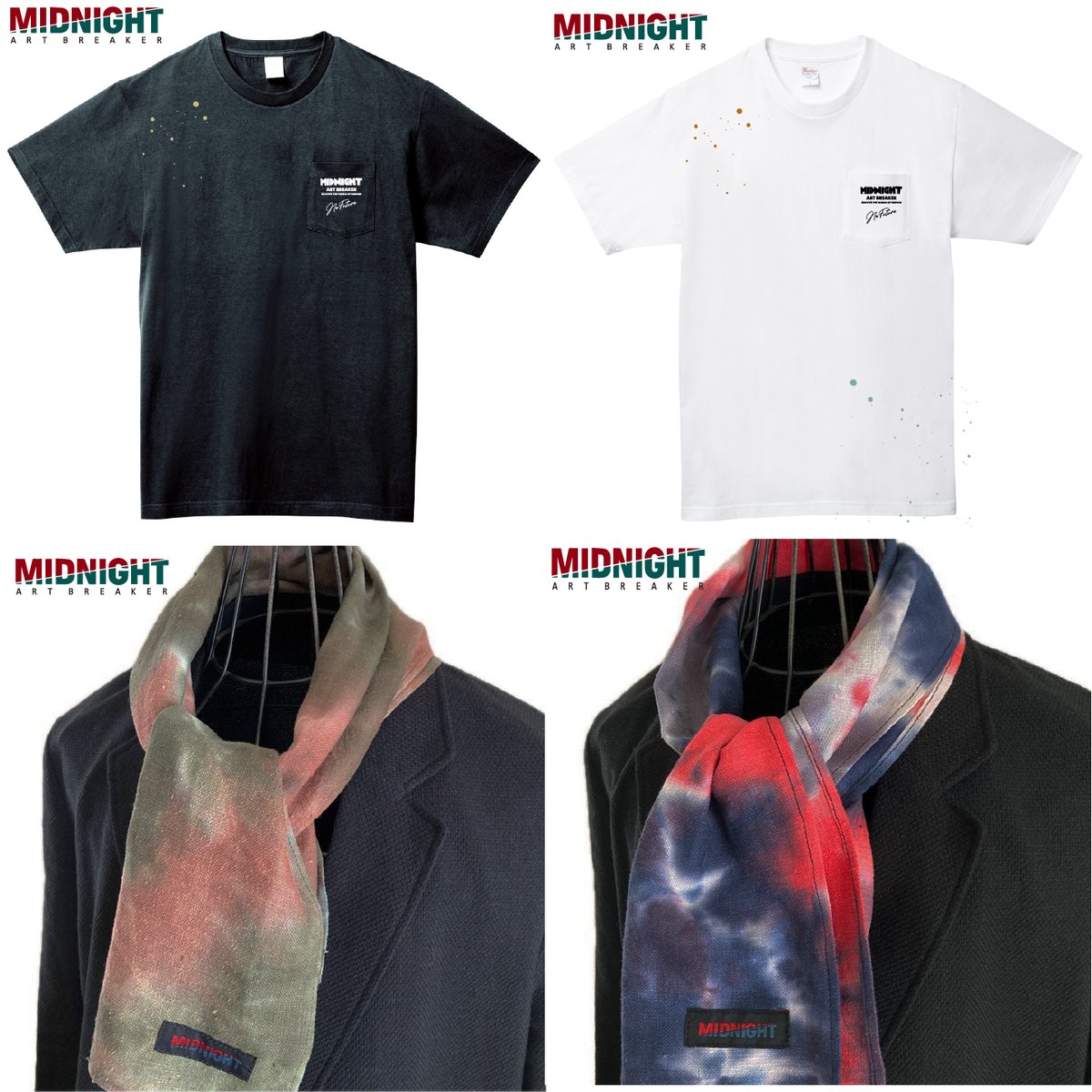 josp_hanzawa's tweet photo. 本日、7/5（日）から2026 MIDNIGHT SUMMER COLLECTION 2 「SILENT PROTEST」予約開始します！

https://t.co/TgnB347BPh

Tシャツ3型、タイダイリネンストール、コットンリネンキャスケット、サマーテーラードジャケットのラインナップ
 
数量に限りがありますのでご予約はお早めに！ https://t.co/Ap5MkWDUFz