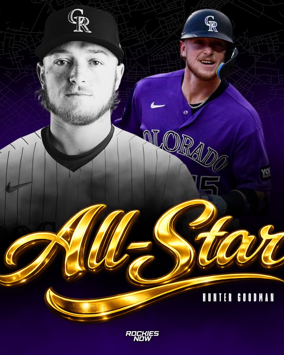 Rockies_Now's tweet photo. Hunter Goodman is now a 2x All-Star and will represent the Rockies at the All-Star Game in Philadelphia! ⚾️ https://t.co/RrXWExocBe