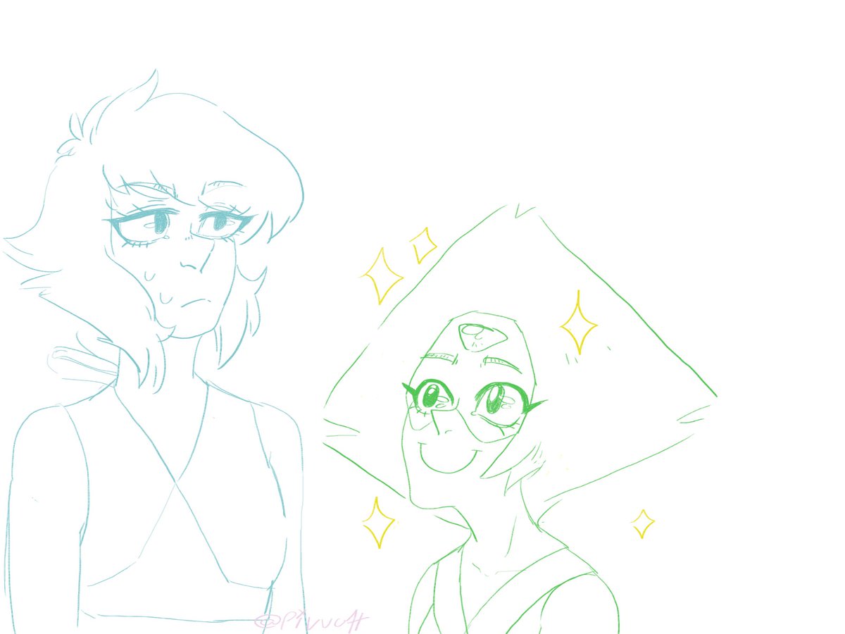 la_morfin3's tweet photo. happy 10 years to my first ever lapidot piece , i kinda decided to remake it 
#lapidot #stevenuniverse #myart https://t.co/QFXNdaT0tT