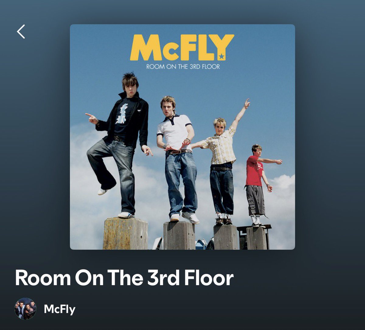 mcflypilled's tweet photo. happy 22nd birthday to mcfly’s debut studio album, the beginning to the greatest band ever. i love you forever @mcflymusic <3 https://t.co/RxQCVWQSKf