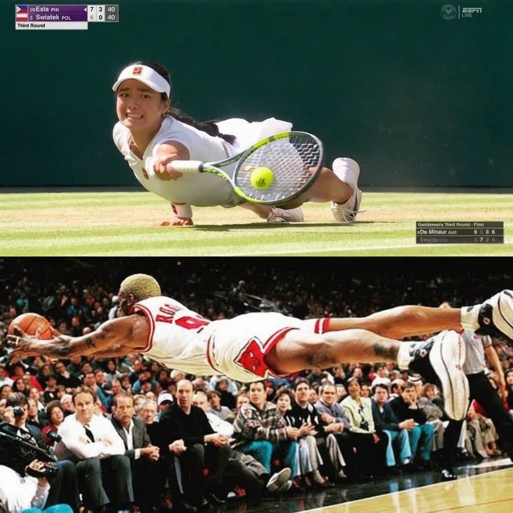 NBAMemes's tweet photo. Tennis Rodman https://t.co/3mnvBmjVea