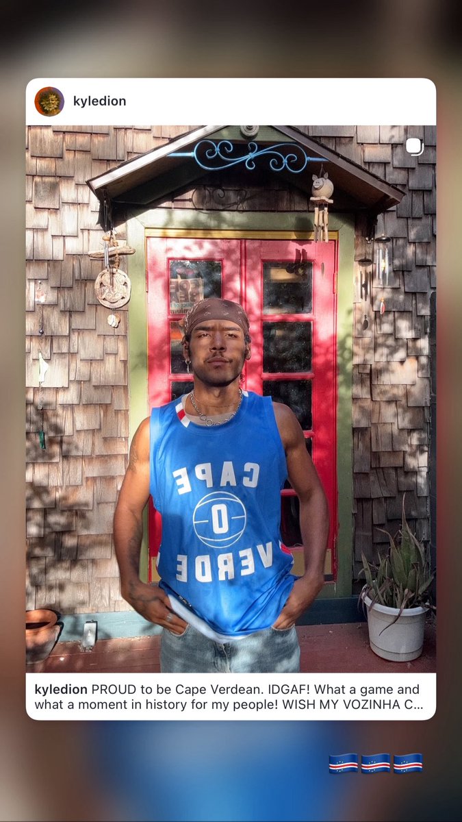 KyleDion's tweet photo. you guys don’t understand, growing up it was so hard to explain to people where my family came from. I always got the question “what are you” and saying i was Cape Verdean came w/ a whole ass speech about what  and where it’s was. NOT ANYMORE. https://t.co/OIMZUgVz0R