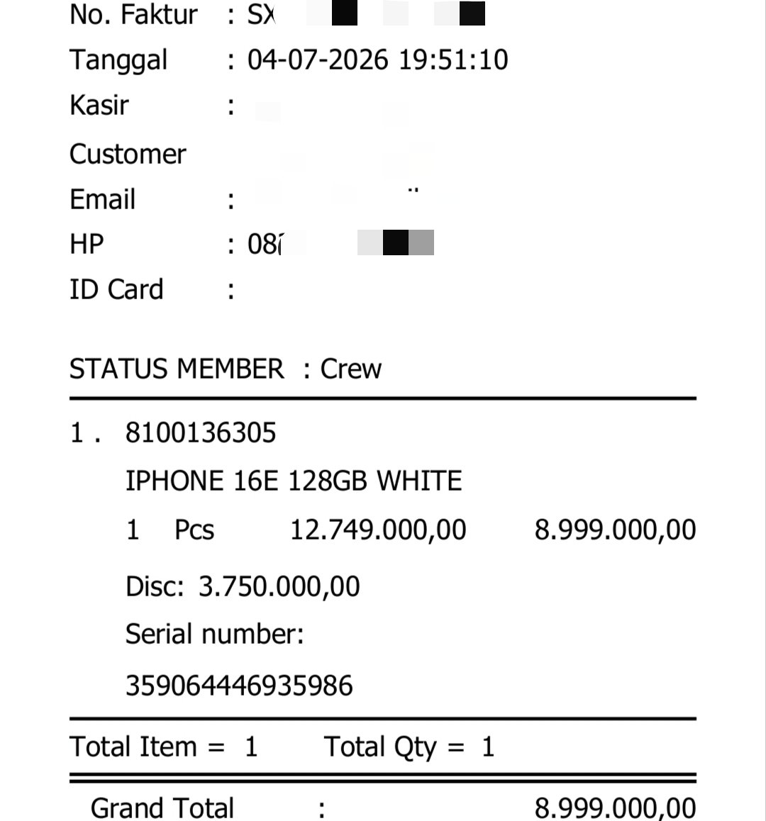 spillbyputs's tweet photo. gara2 kena racun kaka ini semalem aku memutuskan beli ip16e jg di ibox terdekat di harga 8,999, pagi ini aku buka web ibox harganya udah naik jadi 12,749. ga pernah merasa seberuntung ini 😭
makasiiih kaaaak racunnyaaa 😭😭 https://t.co/BlQ93trGie