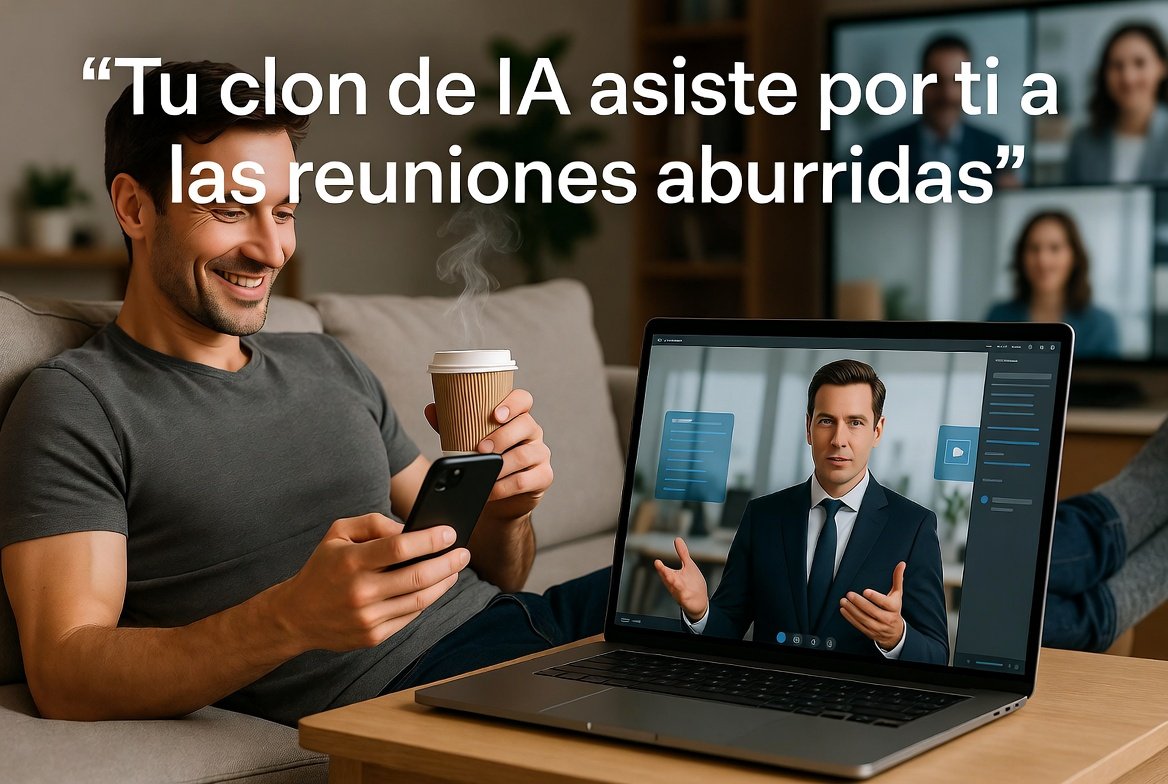 Radar_IAA's tweet photo. La era de tener que prender la cámara y fingir atención en las reuniones aburridas de trabajo ha muerto oficialmente🤫💼

​Google y Zoom acaban de presentar sus "Digital Twins": clones de IA con tu voz, rostro y conocimiento que asisten a las videollamadas por ti. https://t.co/YaVoZO2iop