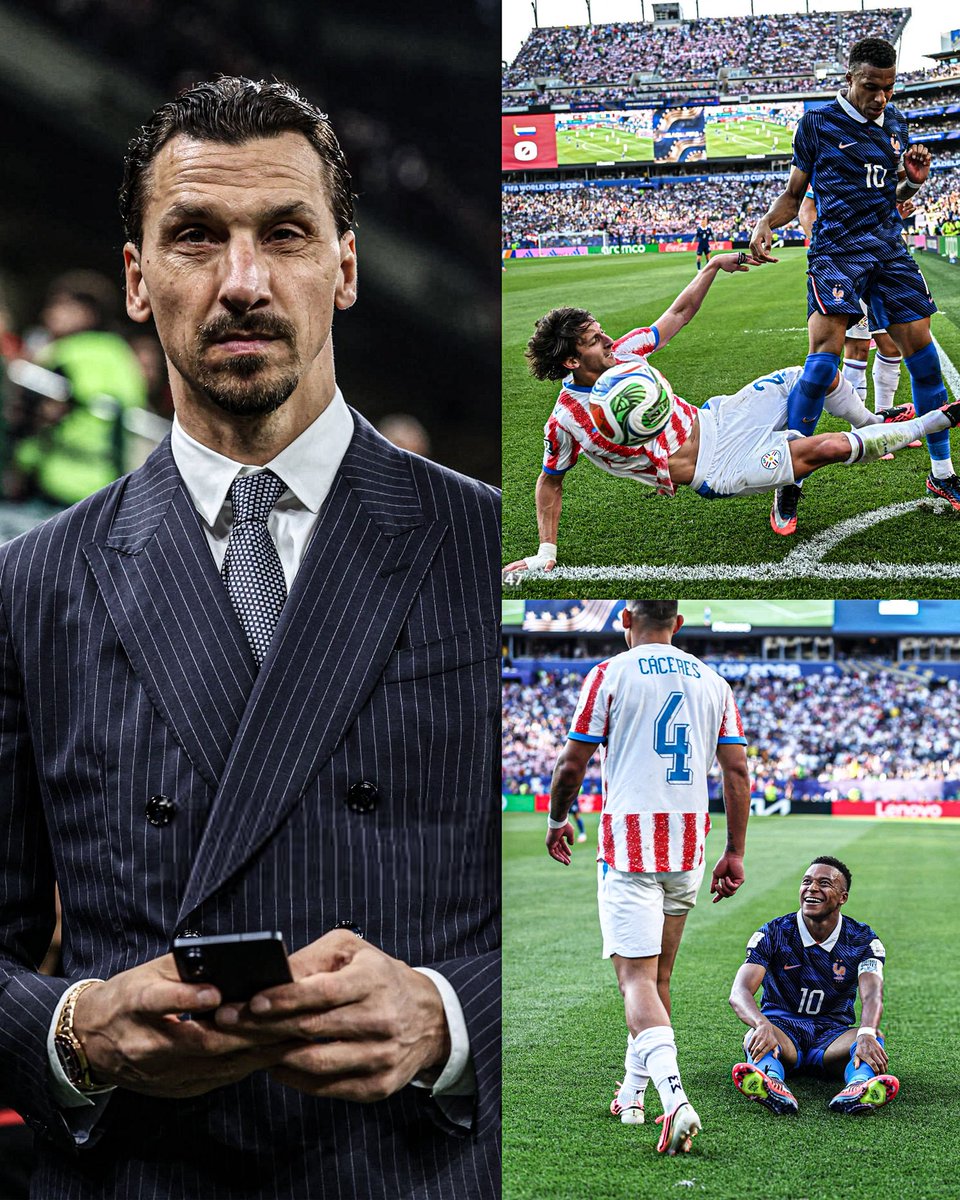 AtaqueFutbolero's tweet photo. 🧠⚠️ Zlatan Ibrahimovic, sobre la gran mentalidad de Francia, pese a LAS FALTAS DE PARAGUAY:

“Hoy, Francia tuvo compostura. Tenían que no dejarse provocar y lo lograron. 

Si yo hubiera jugado este partido me habrían sacado unas CUATRO TARJETAS ROJAS y habría mandado ALGUNO AL HOSPITAL… no me gustan, pero las provocaciones hacen parte del juego. 

Francia no se dejó provocar. Lo mejor que puedes hacer cuando te provocan es sonreír y no caer en el juego, como hizo Francia”.