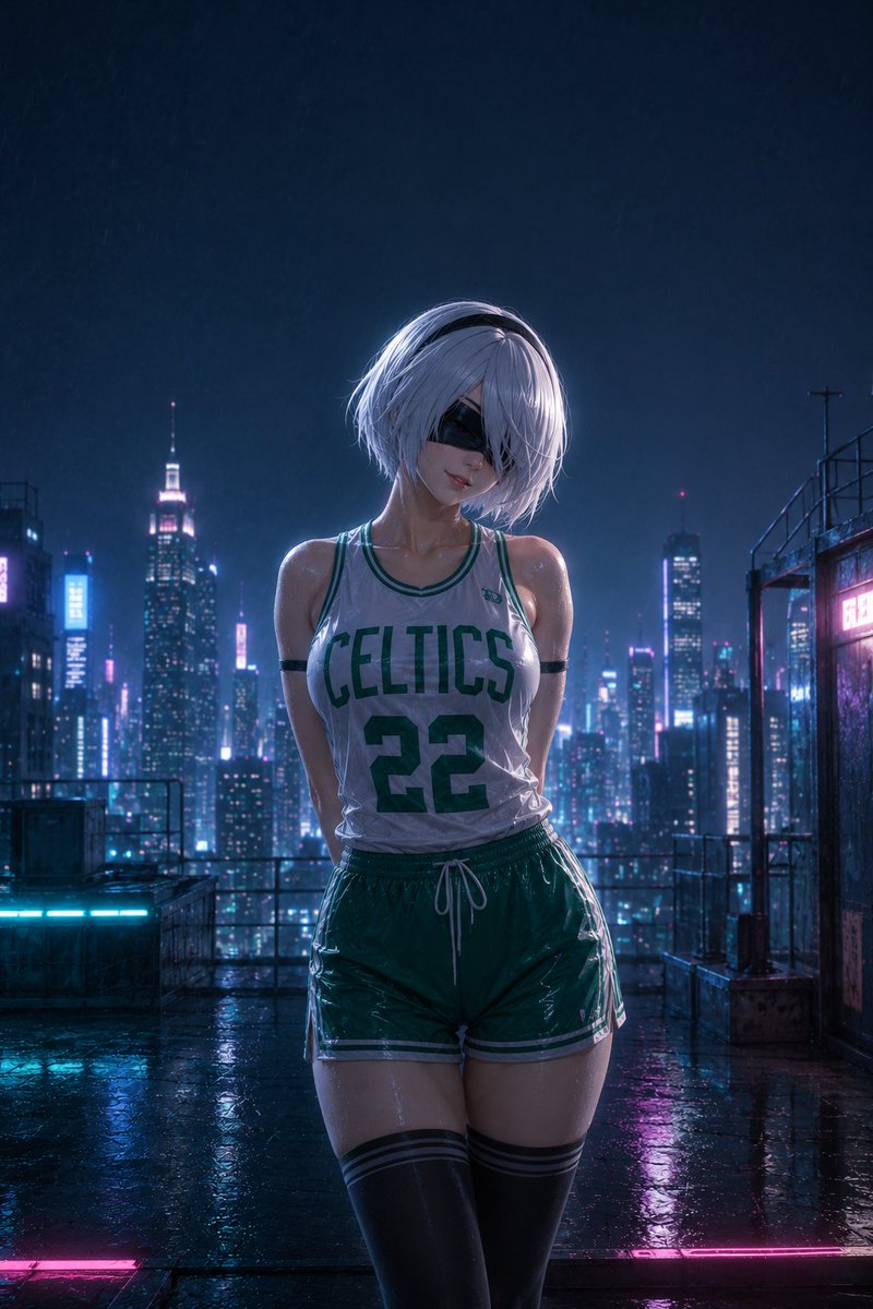 dystopiandunks's tweet photo. Is it still raining, you ask?

Don't know, don't care.

#2B #NieRAutomata #AIart️️️️️️️️️️️️️️️️️️️️️️️️️️️️️️️️️️️️️️️️️️️️️️️️️️️ #Cyberpunk https://t.co/lQzTQZMe4Z