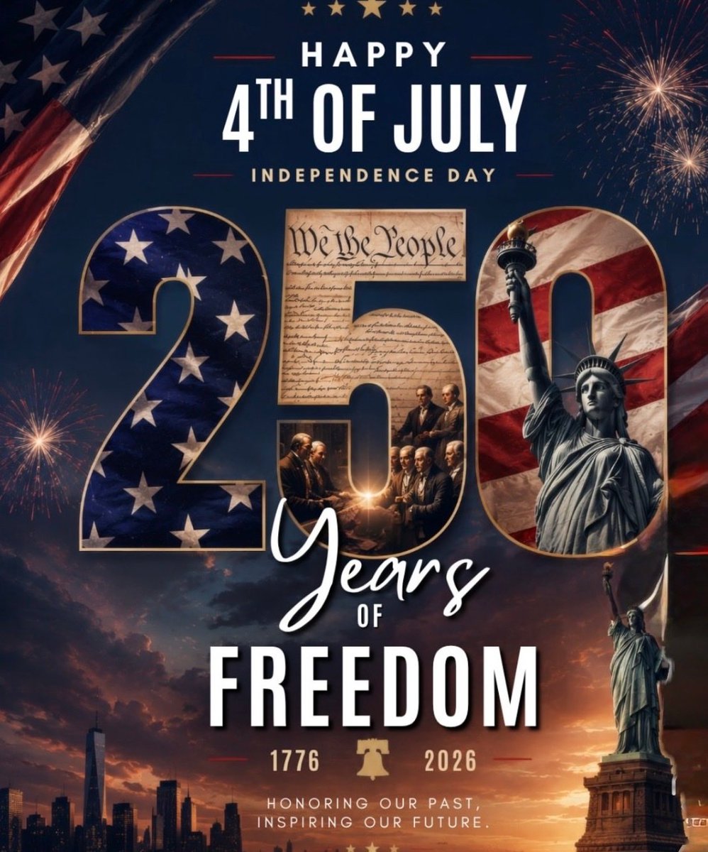 RobertH07060081's tweet photo. @saras76 Happy 250th independence Day! What a great time to be an American!💯🇺🇸🇺🇸🇺🇸 https://t.co/fVomyVcTbd