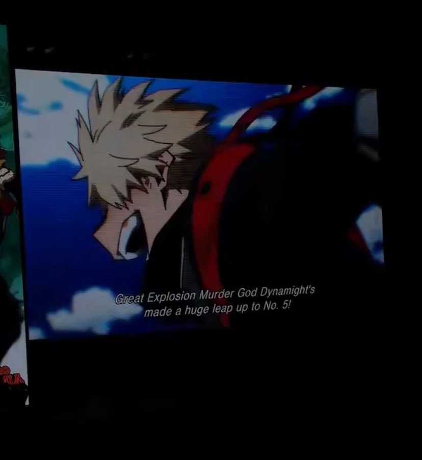 minachakos's tweet photo. hes cheesing so hard oh my god😭😭😭😭 hes so happy to be competing with izuku again 😭😭😭😭😭 https://t.co/NpMTglTY1O