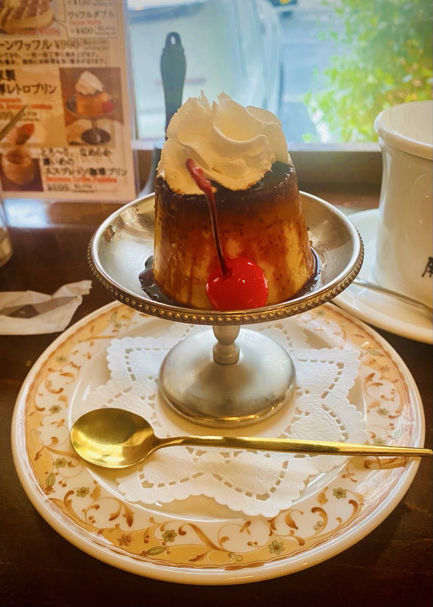 tegoshite's tweet photo. レトロプリン🤤
#喫茶店
#カフェ
#モーニング https://t.co/ABe6iCjMzG