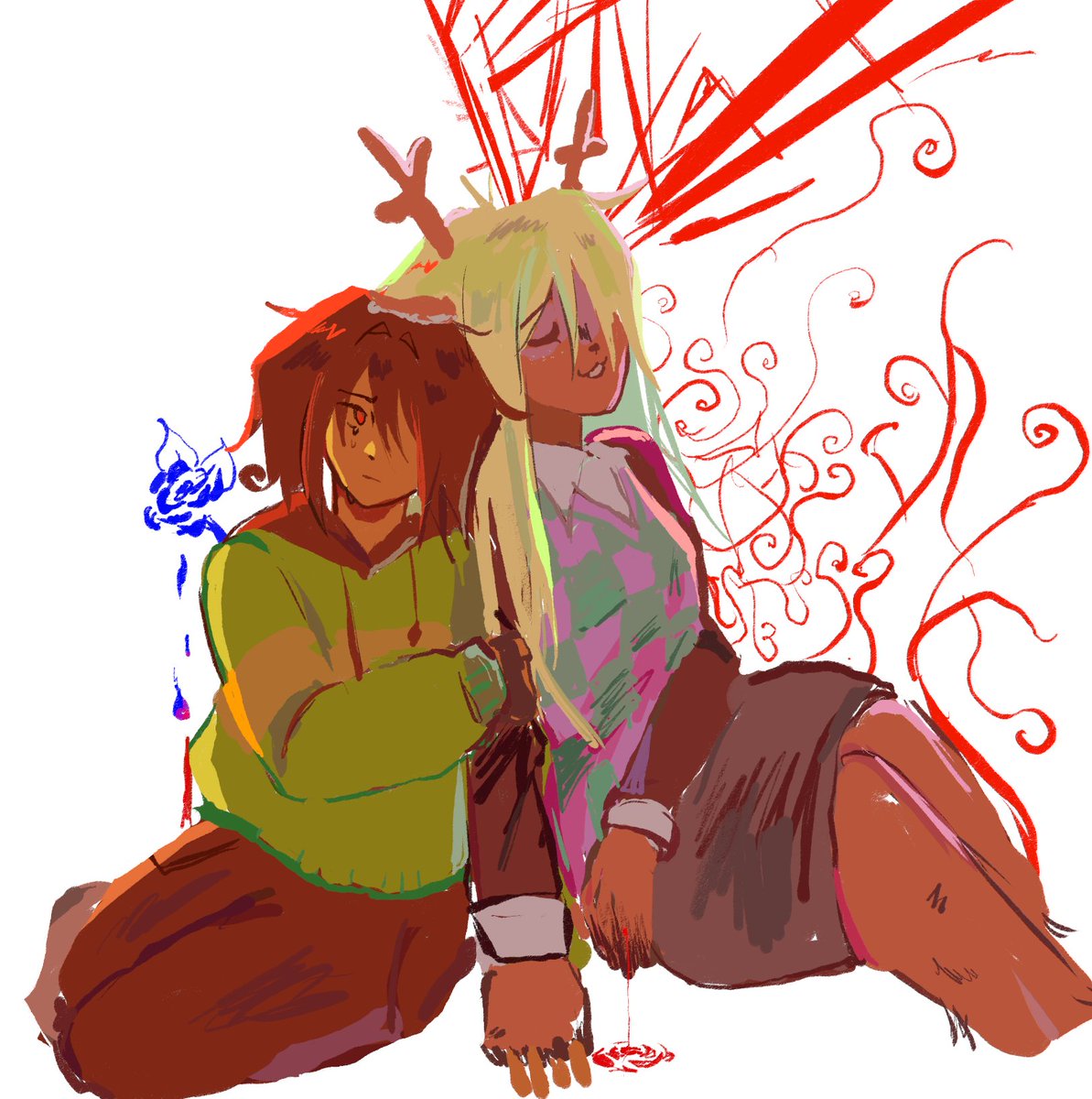 the_pizzaperson's tweet photo. drew this before chapter 5 #deltarune https://t.co/vXBR1AwAeO