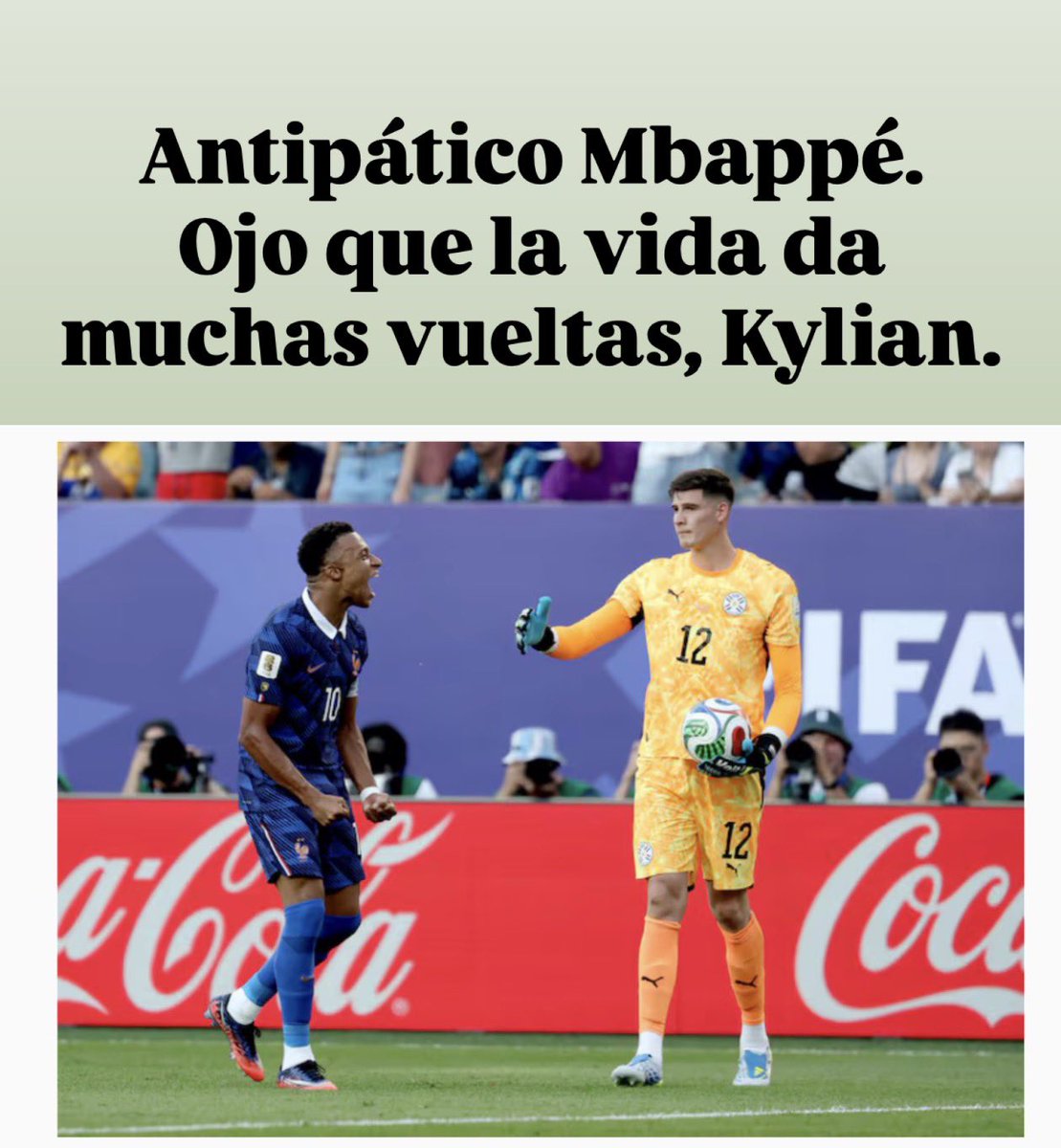 Nikgaturro's tweet photo. #BuenDomingo Mbappé https://t.co/CL2oePjMGn