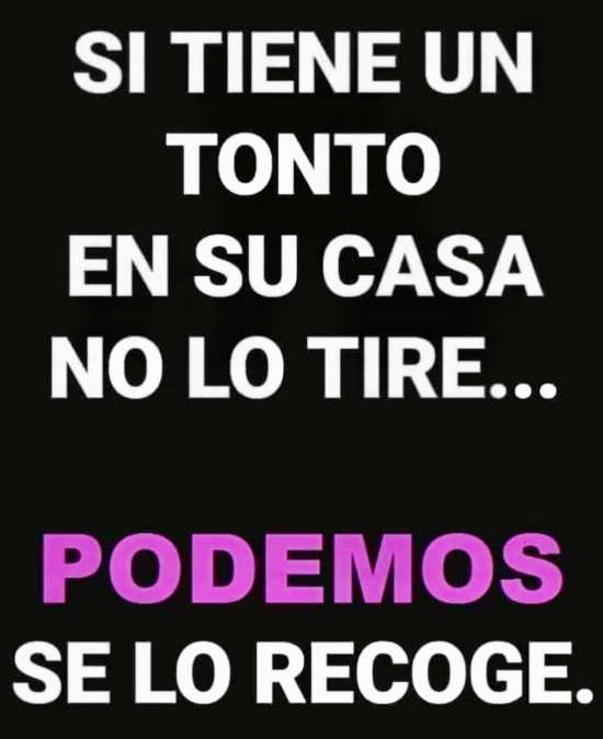 Infotienda2's tweet photo. @RbSotomayor Habló el "recogido" podemita... 😏 https://t.co/2DQTSaNLFW