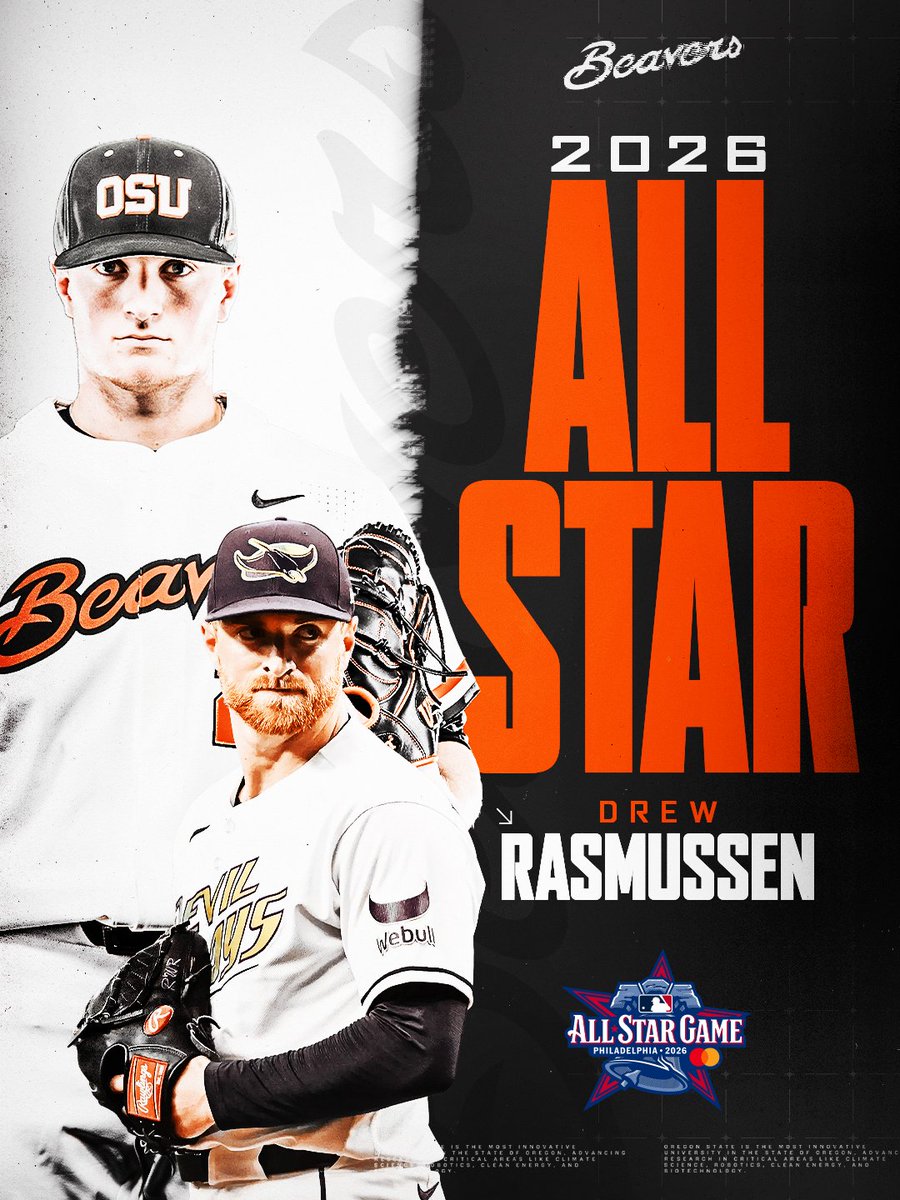 BeaverBaseball's tweet photo. Oregon State will be represented by three MLB All-Stars for the second consecutive season! https://t.co/362gH4fL9F