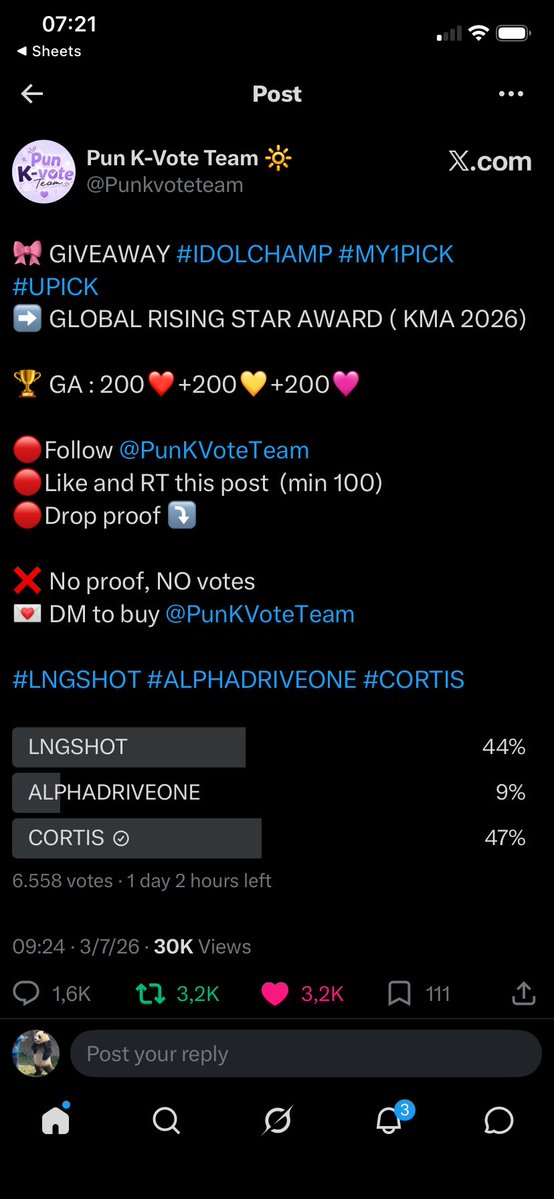 mebunbof's tweet photo. @Punkvoteteam #CORTIS https://t.co/y6jRfGPTZn