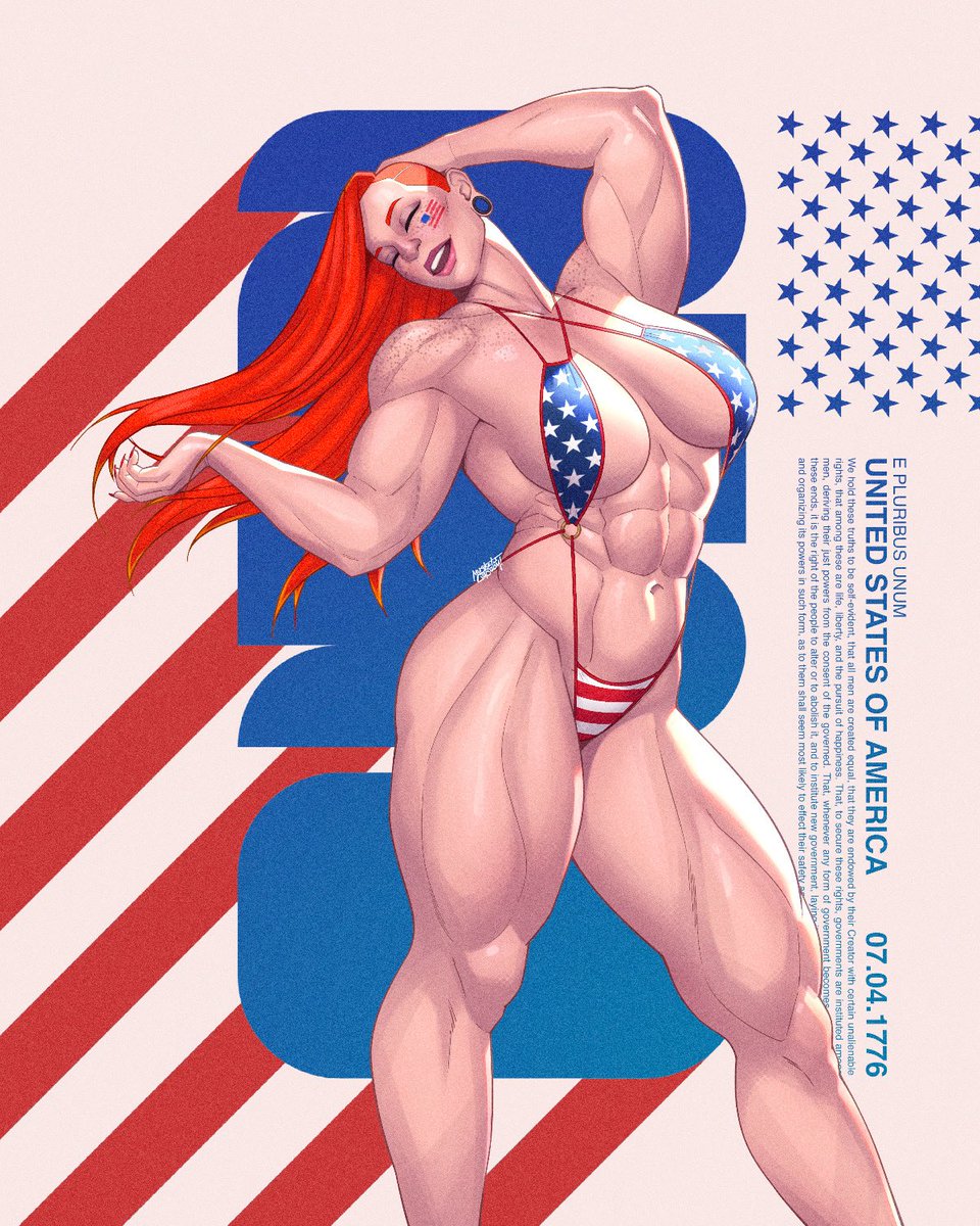 MusketsGoBoom's tweet photo. 250% All-American Muscle 💪 🇺🇸

Happy 4th of July! https://t.co/reh1gKnQ4t