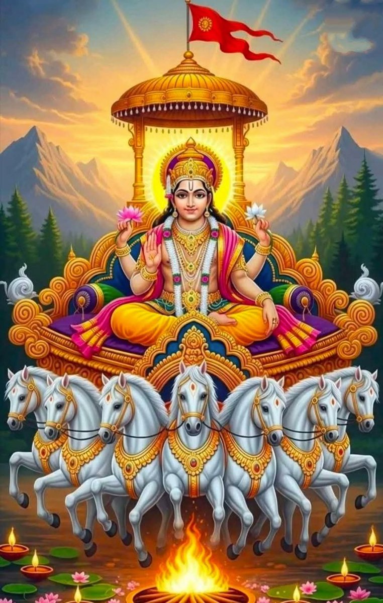 RamanP_85's tweet photo. ॐ नमो सूर्याय देवाय नमः।
जपाकुसुमसंकाशं काश्यपेयं महद्युतिम्।
तमोऽरिं सर्वपापघ्नं प्रणतोऽस्मि दिवाकरम्॥
हे प्रभु सूर्य नारायण!

आपकी दिव्य किरणें हमारे जीवन से अज्ञान का अंधकार दूर करें, उत्तम स्वास्थ्य, सुख, समृद्धि, तेज, यश और नई ऊर्जा प्रदान करें।

🙏 ॐ घृणिः सूर्याय नमः। https://t.co/RWipF5FdZe