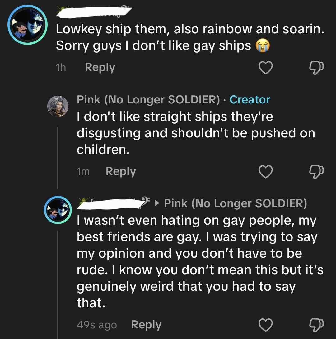 terrataglia's tweet photo. Recently I've had comments on old videos of people disliking that I call Rainbow Dash a lesbian. I'm not in the MLP fandom anymore why is it homophobic again?? https://t.co/GwEjEwZXHp