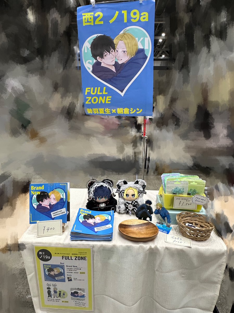 frgr_o's tweet photo. なんとか設営完了です！
本日はよろしくお願いいたします〜🌟 https://t.co/QnYcMkDBeo