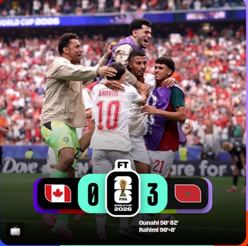 MilanAbood's tweet photo. المغرب 🇲🇦 وبدون اي مفاجأة في الدور القادم .. محمد وهبي ادار المباراة بشكل رائع .. كندا 🇨🇦 سيطرت ولكن بدون خطورة حقيقية .. ياسين بونو كان رائع 
- رجل المباراة : عزالدين اوناحي لاعب جيرونا الاسباني 🇲🇦
اتمنى ان يستمر بهذا الأداء الكبير جداً بعد المونديال وان لا يتكرر سيناريو 2022 https://t.co/CL22uH6Kqb