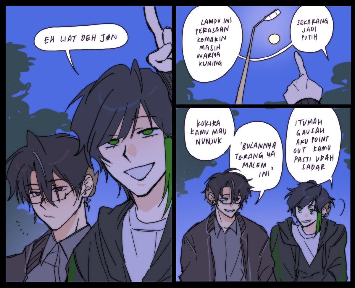 11t0g34's tweet photo. Day 4 #NoteSunFluffWeek 
Late Night Walks, Late Night Talks https://t.co/X2QhwyNVSW