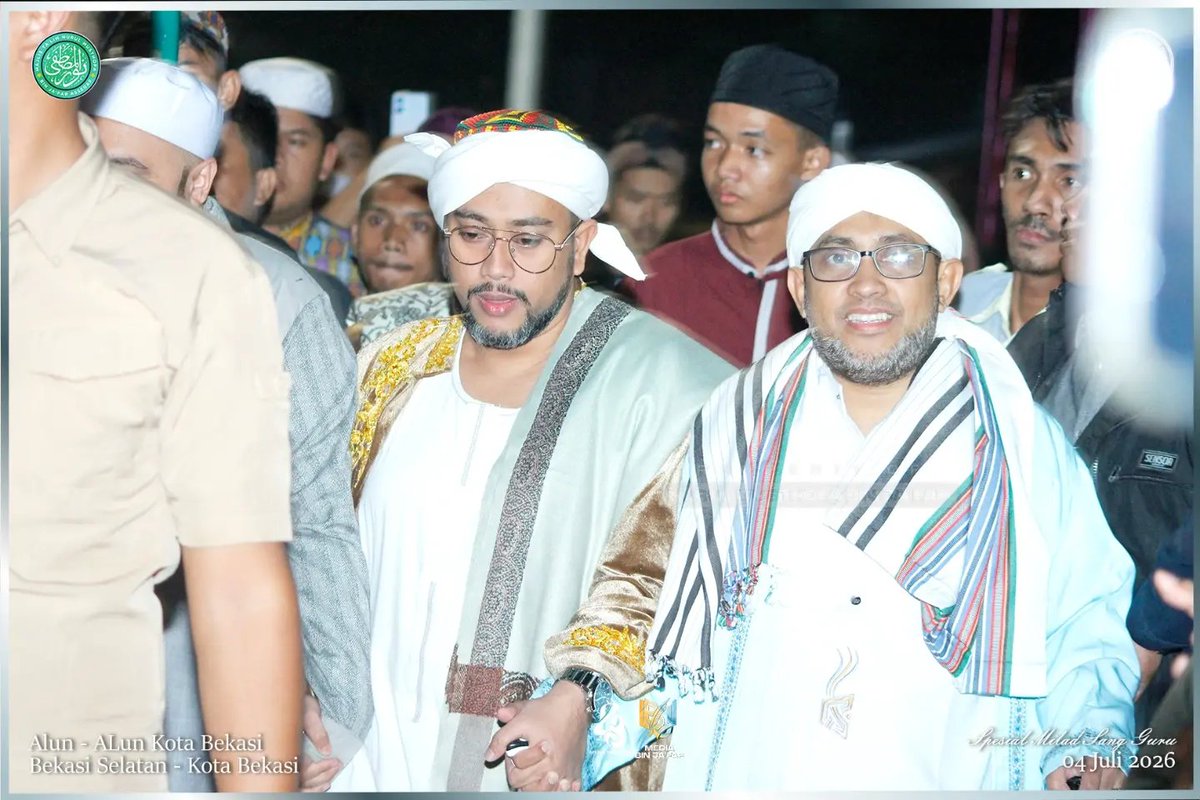 NmDepok's tweet photo. MILAD SANG GURU 
MILAD Ke 43 &amp; 13 NURUL MUSTHOFA 4 
Bersama NURUL MUSTHOFA BIN JA'FAR 

Tanggal : Sabtu , 04 Juli 2026 
Pukul : 20:00 wib selesai
Tempat : ALUN ALUN KOTA BEKASI 
Jln. Pramuka no 59 , marga jaya - kota bekasi 

#nurulmusthofa_original
#NurulMusthofaBinJa'far https://t.co/SqthnmveqP