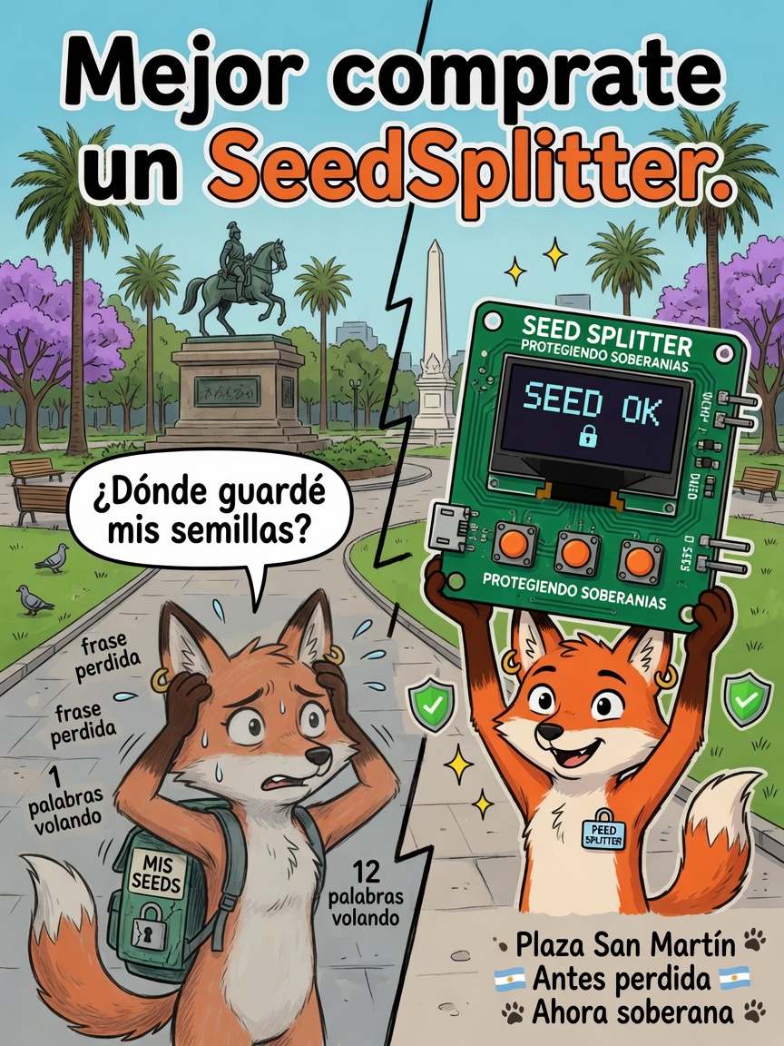 SeedSplitterAr's tweet photo. SeedSplitter - Dispositivo para resguardar tu seed phrase https://t.co/0uJmMWczJV