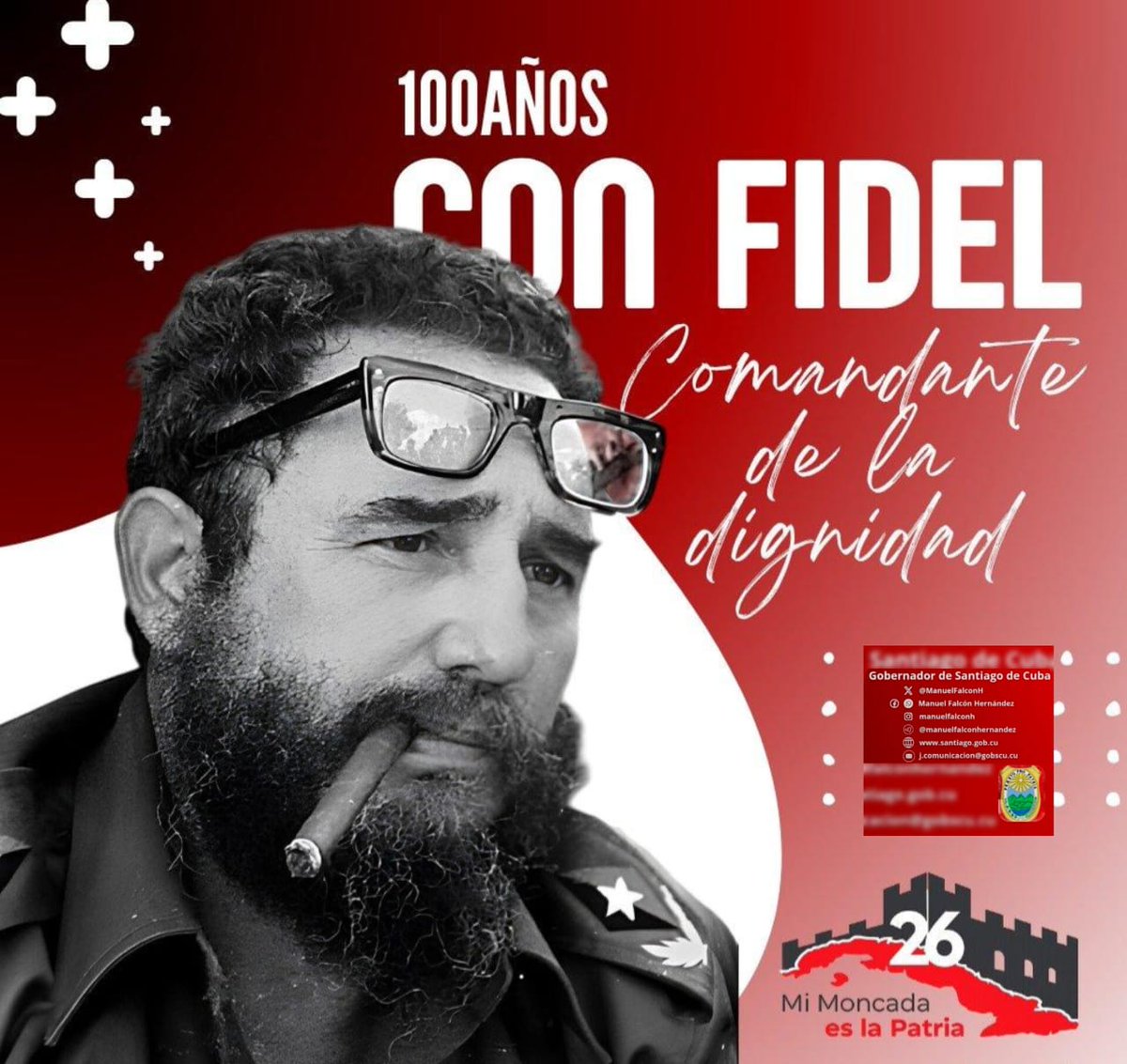 ManuelFalconH's tweet photo. 🇨🇺“De Fidel, su inagotable legado 
"Ningún país que vacile frente al imperialismo y su política neocolonialista, explotadora, agresiva y reaccionaria, tendrá oportunidad de salir victorioso en la lucha".
Discurso del 3 de julio de 1972.
#100AñosConFidel #SantiagoDeCuba. https://t.co/R5fgJlEHCS