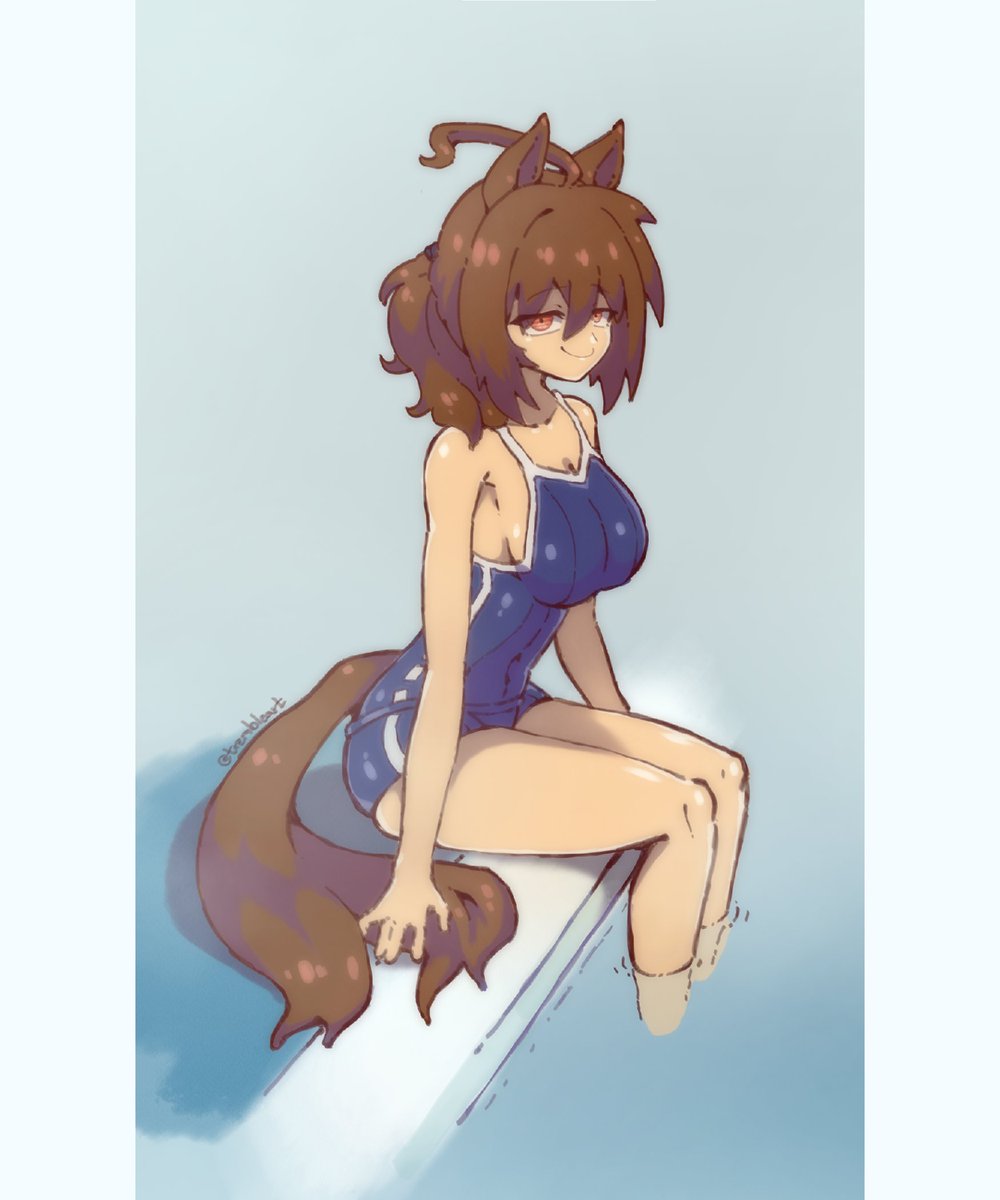 trembleart's tweet photo. Pool time~ 🏊‍♀️
#umamusume #rkgk #AgnesTachyon https://t.co/JzWmtuSnar