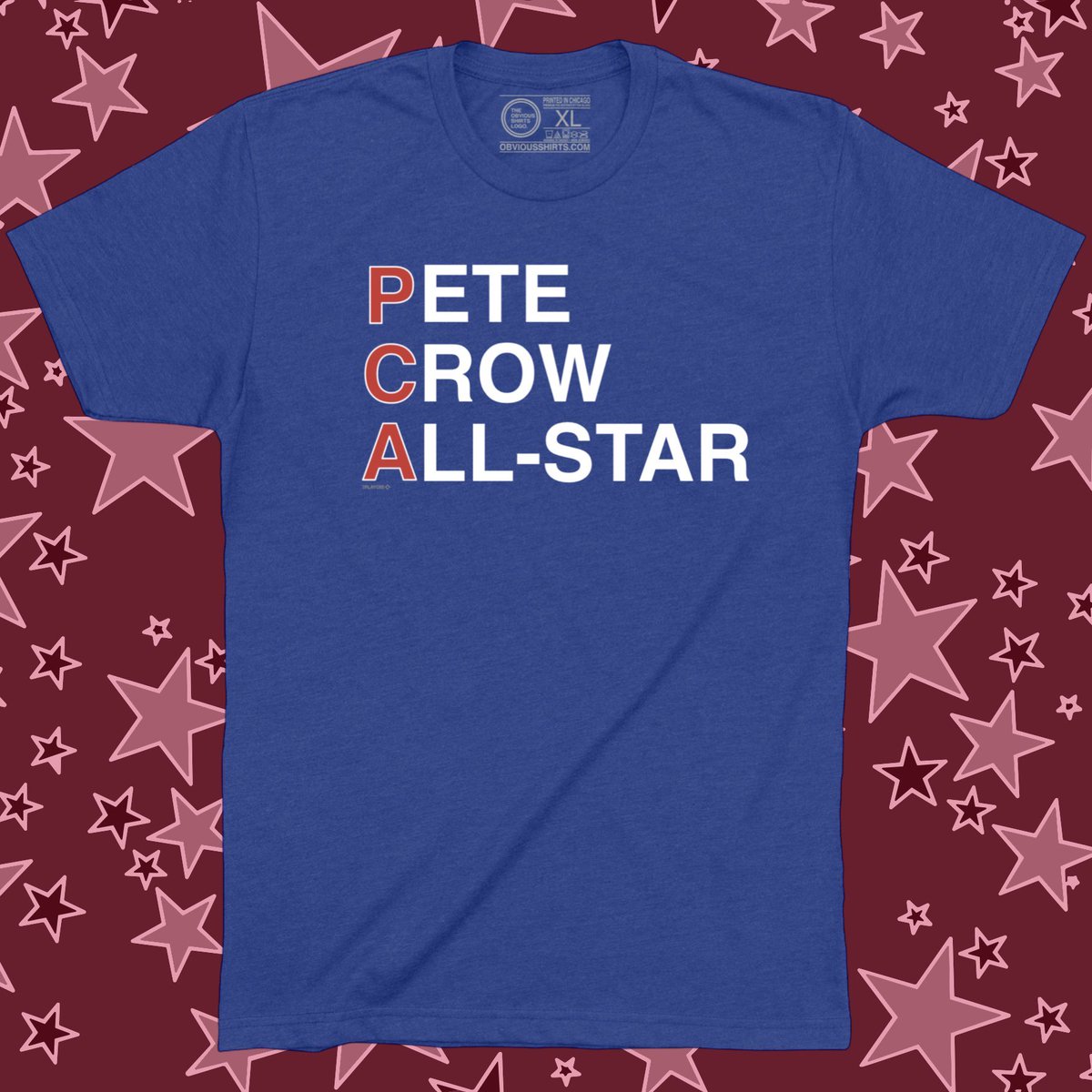 obvious_shirts's tweet photo. The A stands for All-Star. Congrats PCA! #PCA #Cubs https://t.co/pJhPqwnrQq