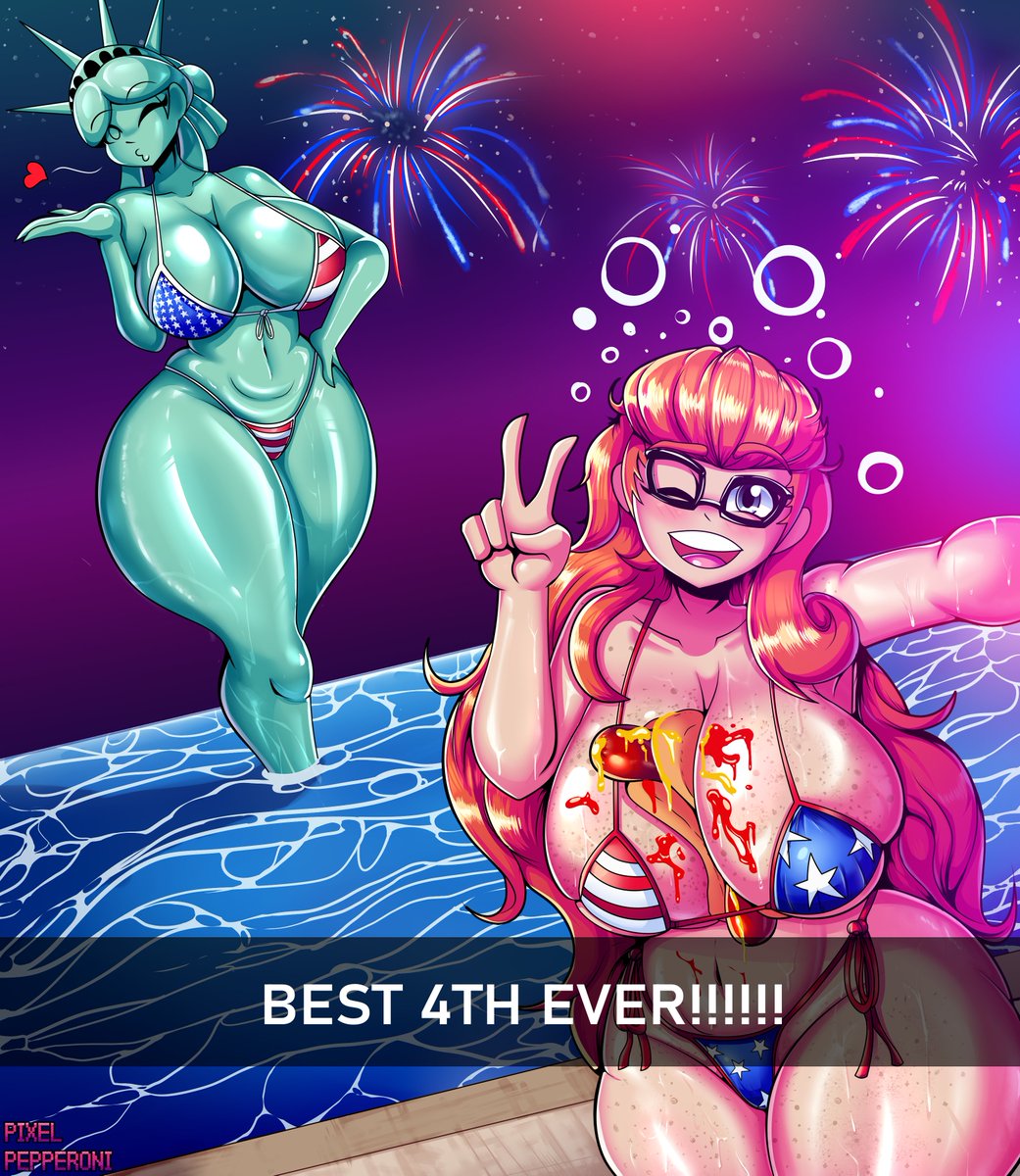 PixelPepperoni's tweet photo. Happy July 4th!

for @ambtheorange https://t.co/QeY9he4GtE