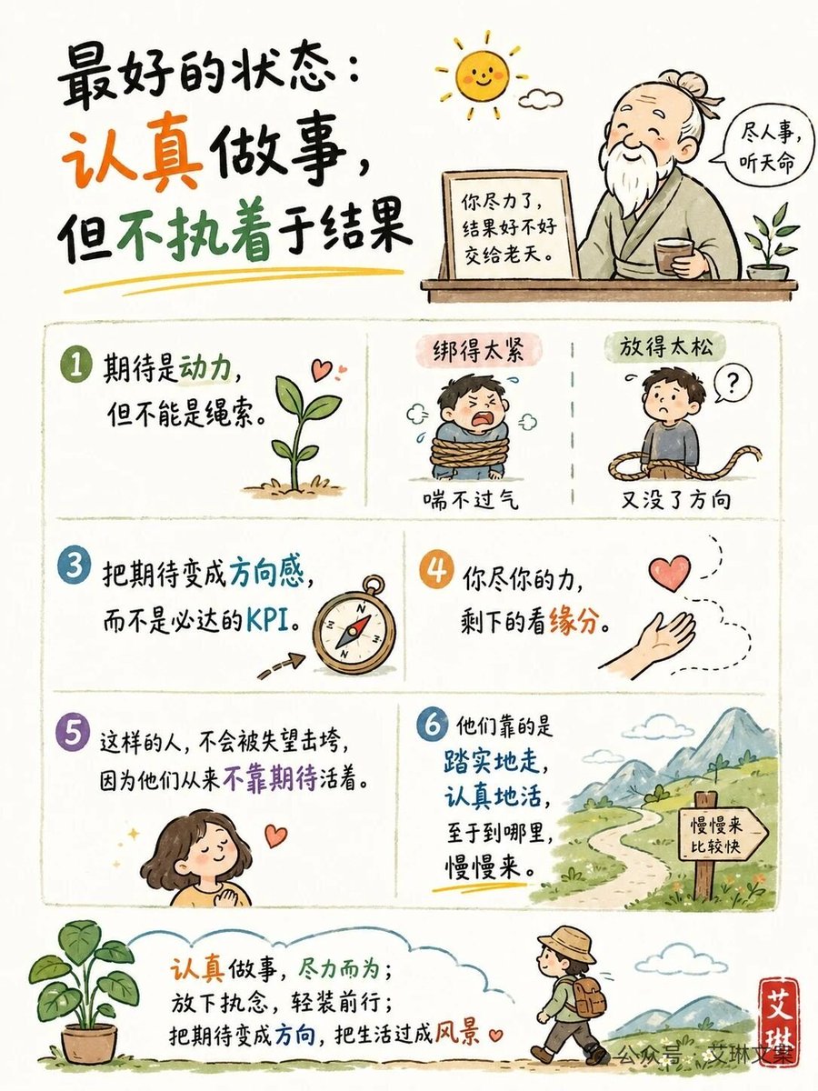 NYang1736's tweet photo. 最好的状态：认真做事，但不执着于结果～～～ https://t.co/FoaOWVB3qe