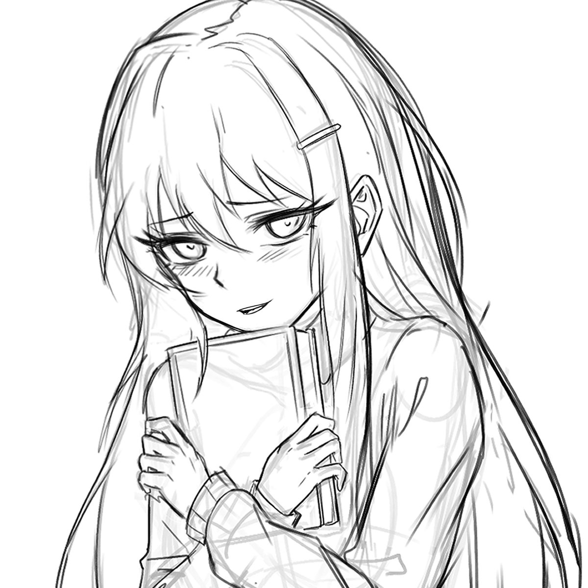 KaonicDarkman's tweet photo. Well Idk whats happening behind this trend but good timing for me to show how I draw the ddlc girls for my comic and game project https://t.co/LpuiS3UwPv
