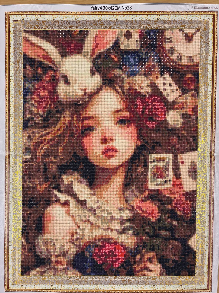 7作品目のダイヤモンドアート完成しました！ 一目惚れした30×42の