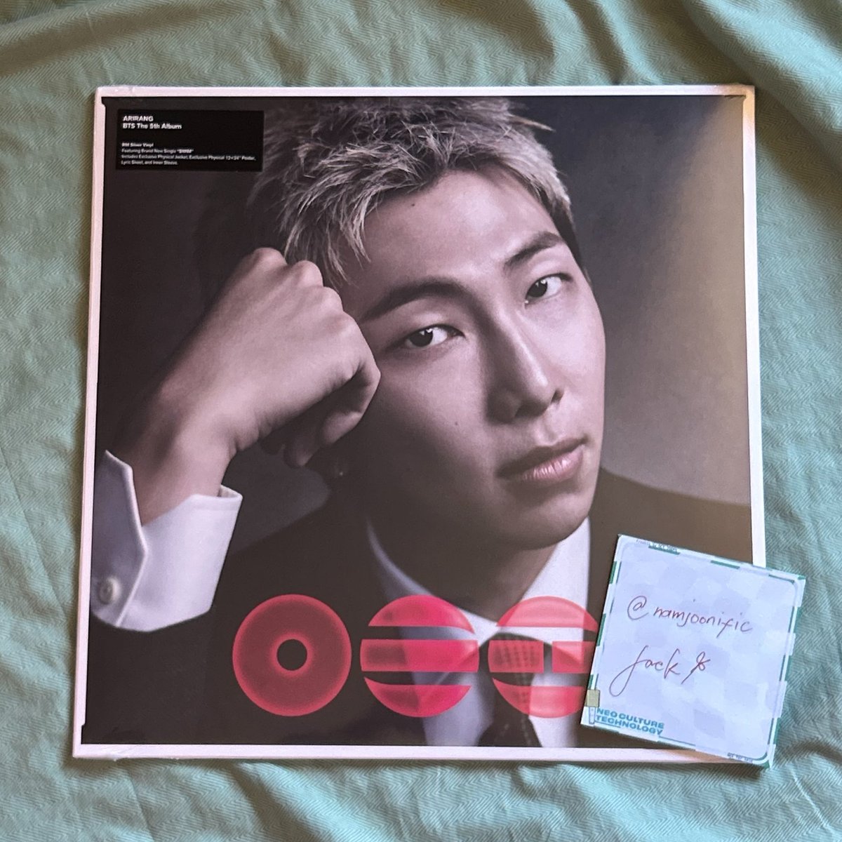 マ*奈様 BTS RM ナムジュン ARIRANG LINE MUSIC 当選 arirang standard vinyl giveaway 🎁 rm version 🍀 1 winner
