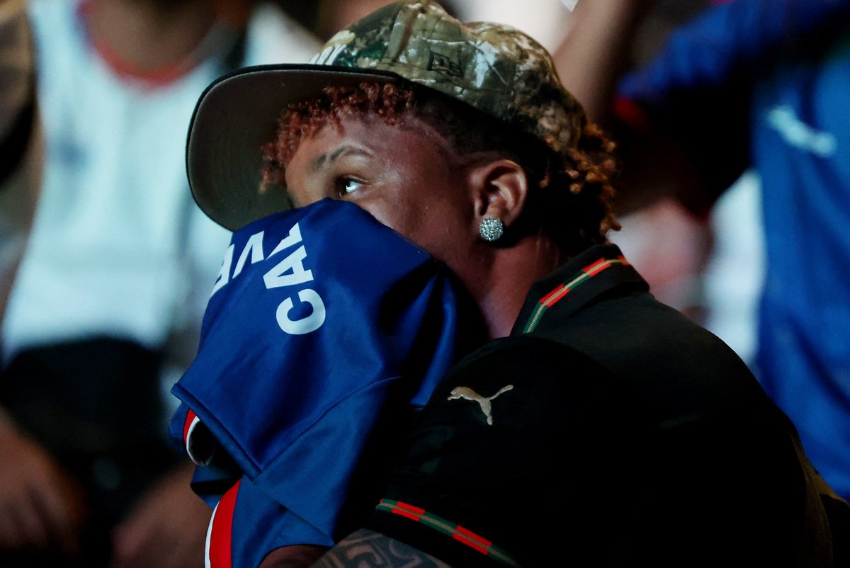 Reuters's tweet photo. 🔊 'It really was unbelievable how much Cape Verde were in the game.' Reuters correspondent Nick Mulvenney on Argentina's narrow 3-2 extra-time victory over Cape Verde in Miami. Listen to the Reuters World News podcast for more https://t.co/uKRxG4kf2k https://t.co/09DB8EPueR