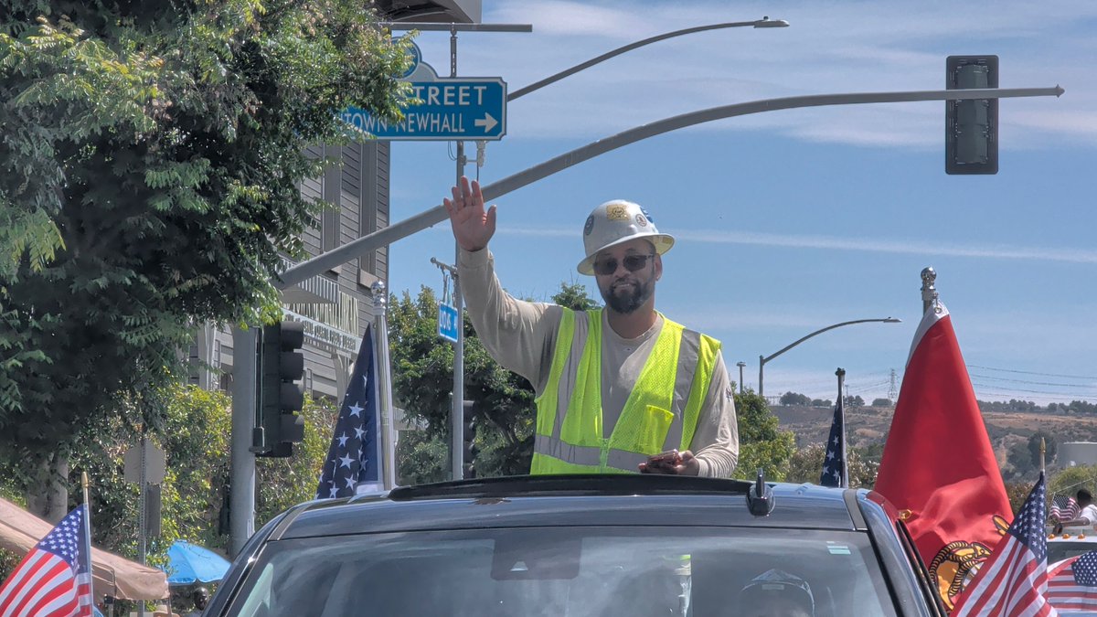Rickey4Assembly's tweet photo. Just wrapped up the Santa Clarita 4th of July parade with my team! It was great to see so many neighbors, supporters, and friends. We are all proud to be Americans today! #America250 https://t.co/1TKQA7qJZY