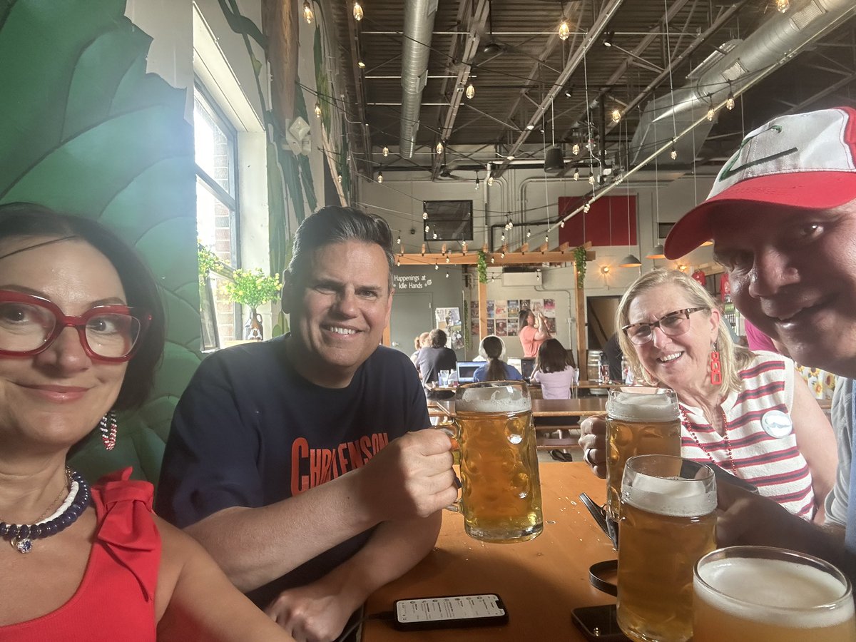 MayorOfMalden's tweet photo. Our country wasn’t the only one with an anniversary today as we also celebrated @idlehandsbeer on 10 years in @TheCityofMalden! https://t.co/3zMVdcbpB7